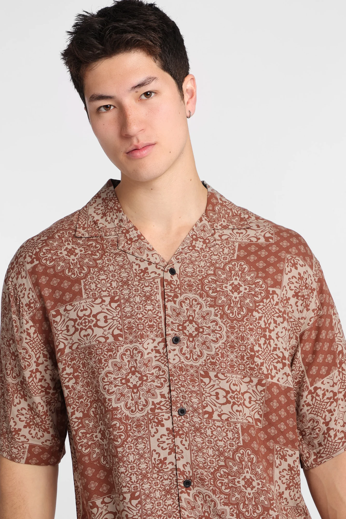 Bandana Print Short Sleeve Shirt - Image 3