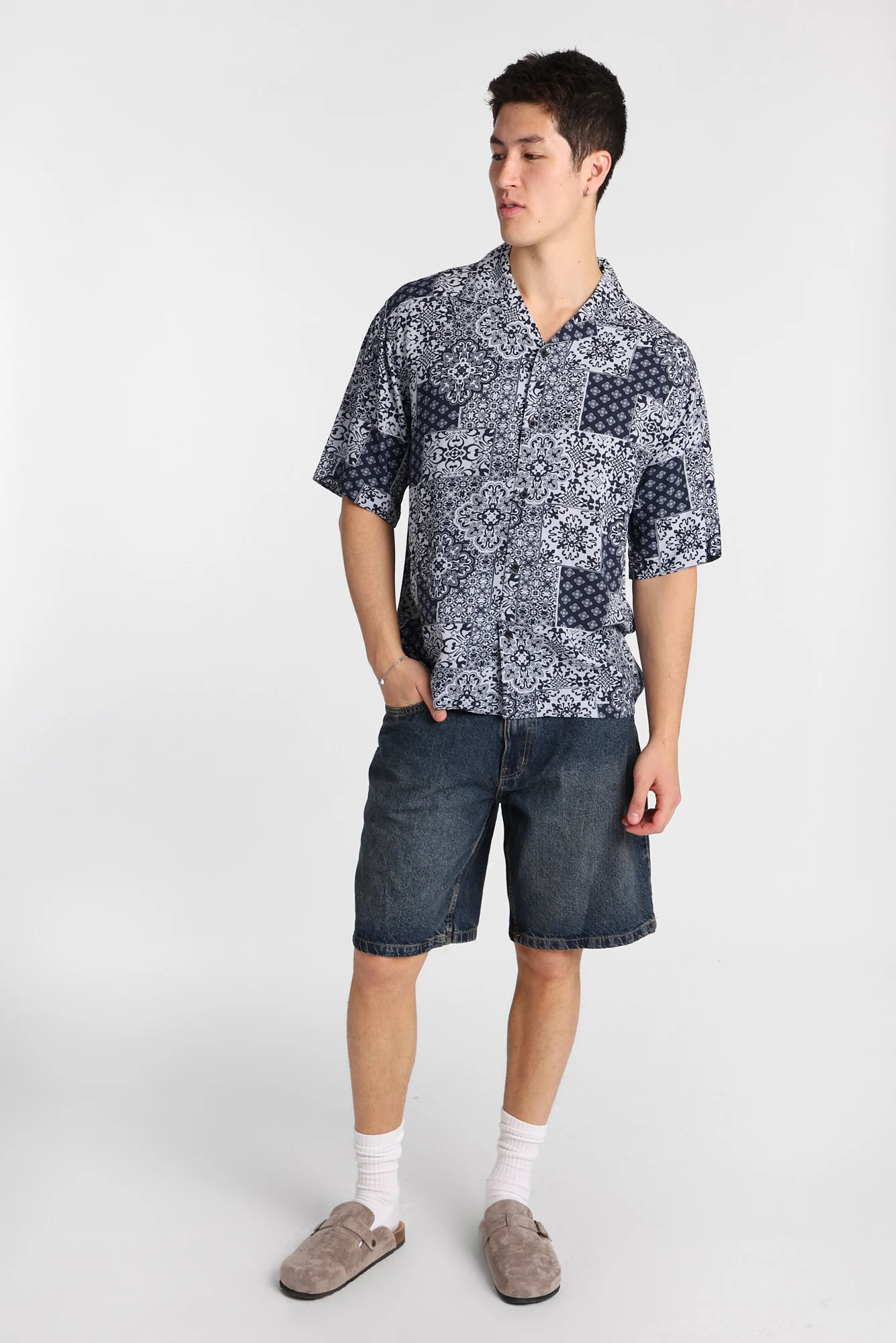 Bandana Print Short Sleeve Shirt - Image 8