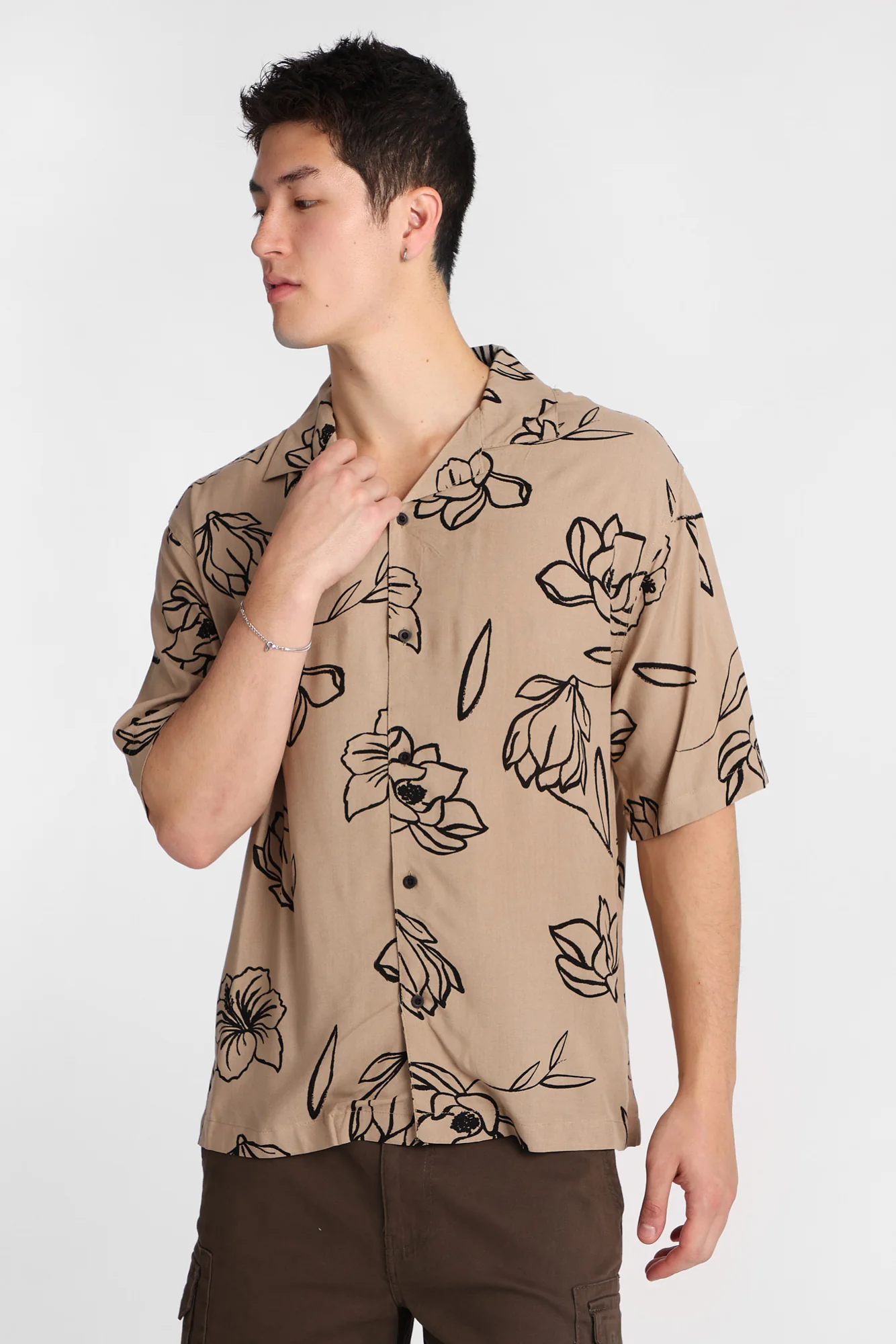 Floral Print Short Sleeve Shirt - Image 5