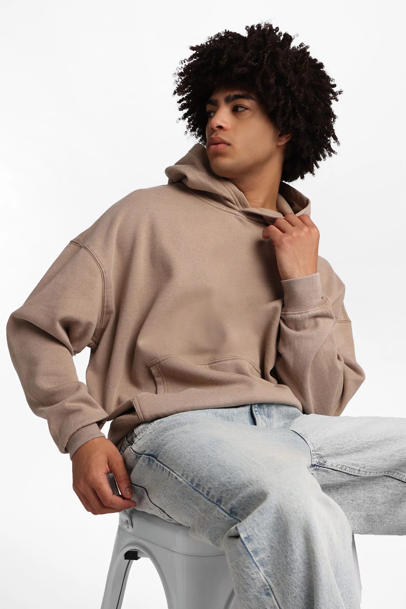 North Western Washed Boxy Hoodie - Image 10