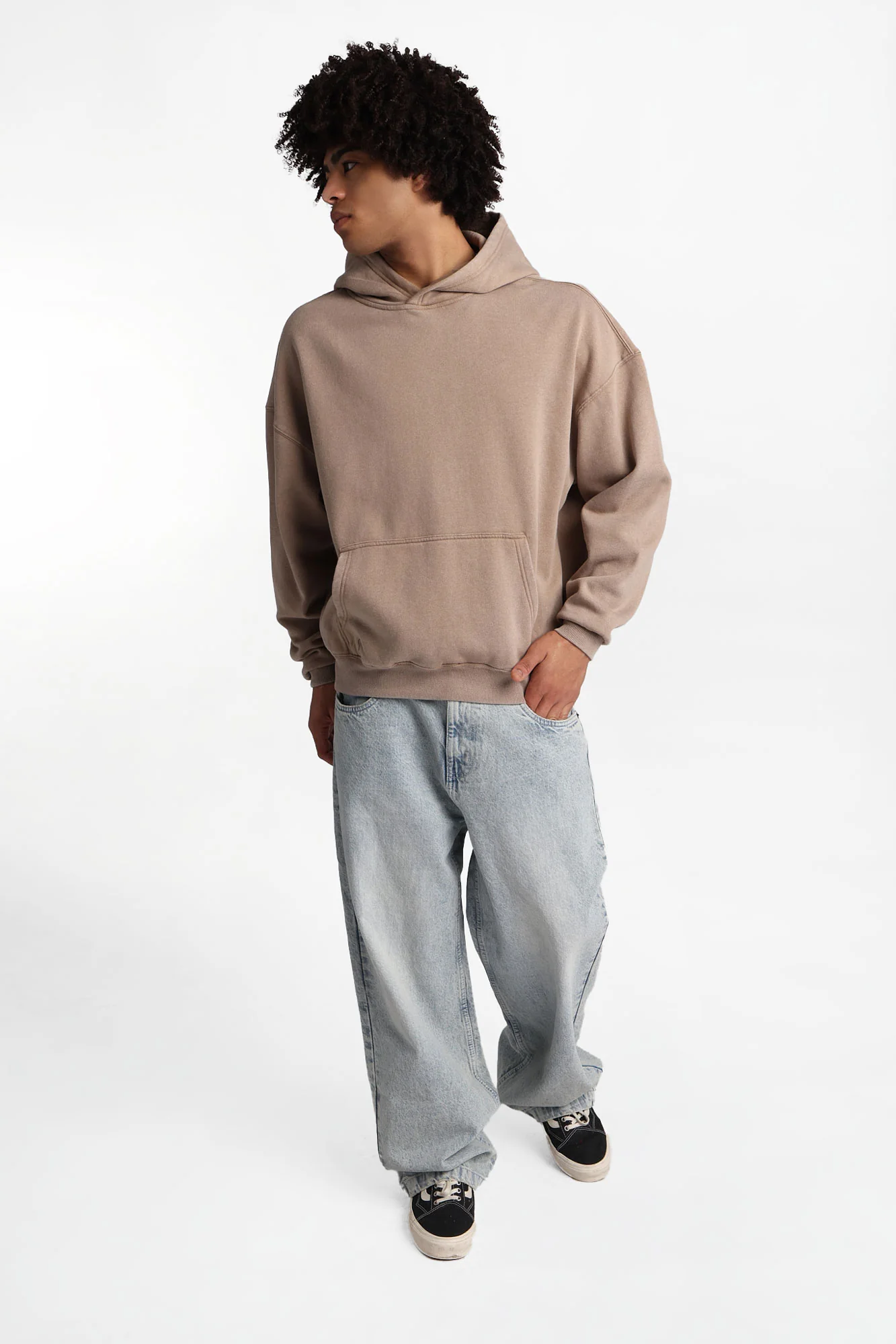 North Western Washed Boxy Hoodie - Image 14