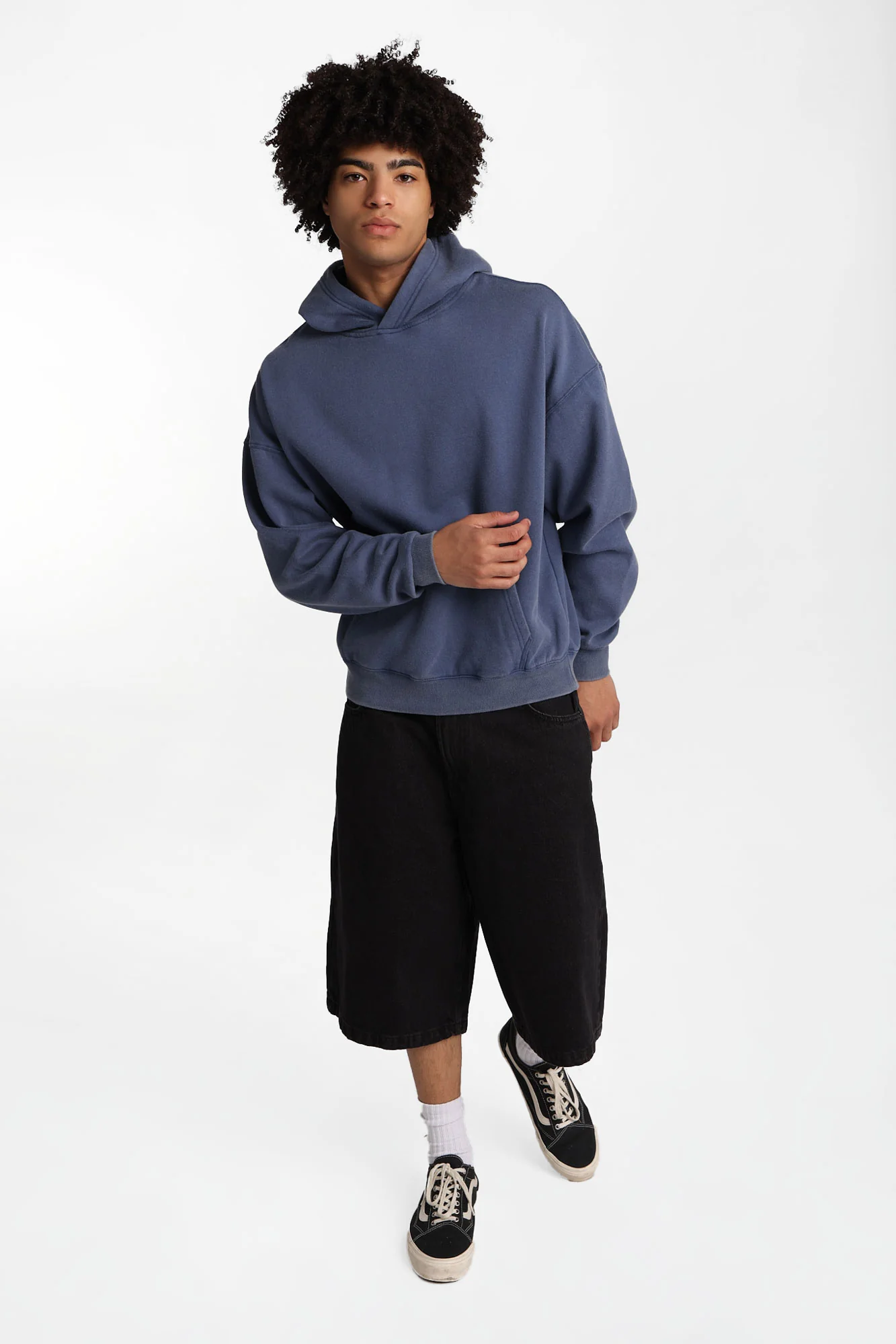 North Western Washed Boxy Hoodie - Image 5
