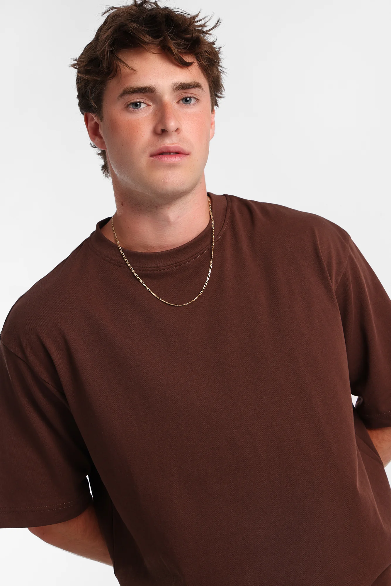 Heavy-Weight Knit Crew Neck Oversized Tee - Image 14