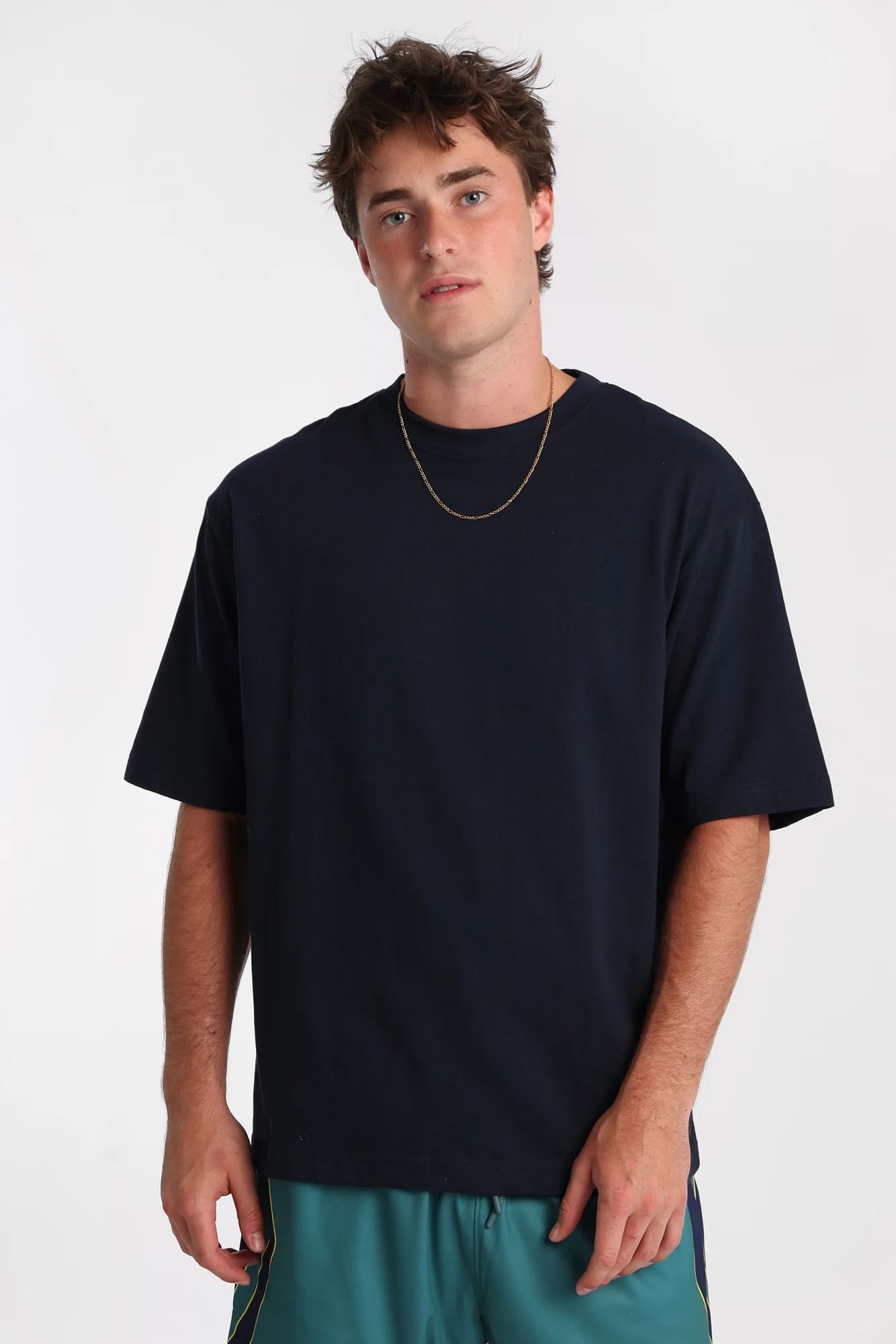 Heavy-Weight Knit Crew Neck Oversized Tee - Image 21