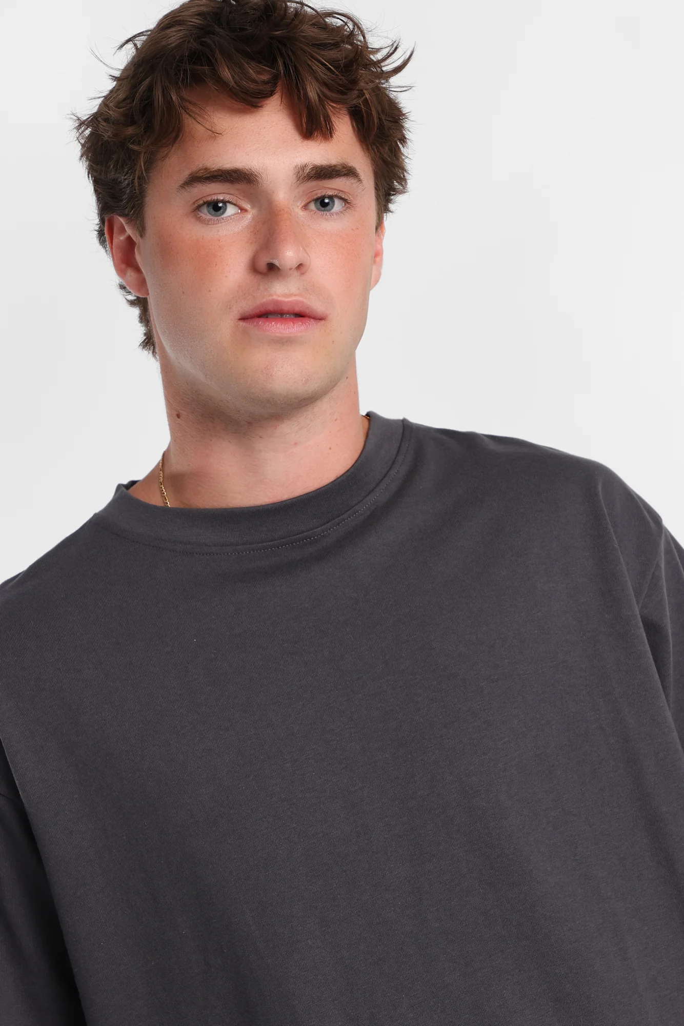 Heavy-Weight Knit Crew Neck Oversized Tee - Image 7