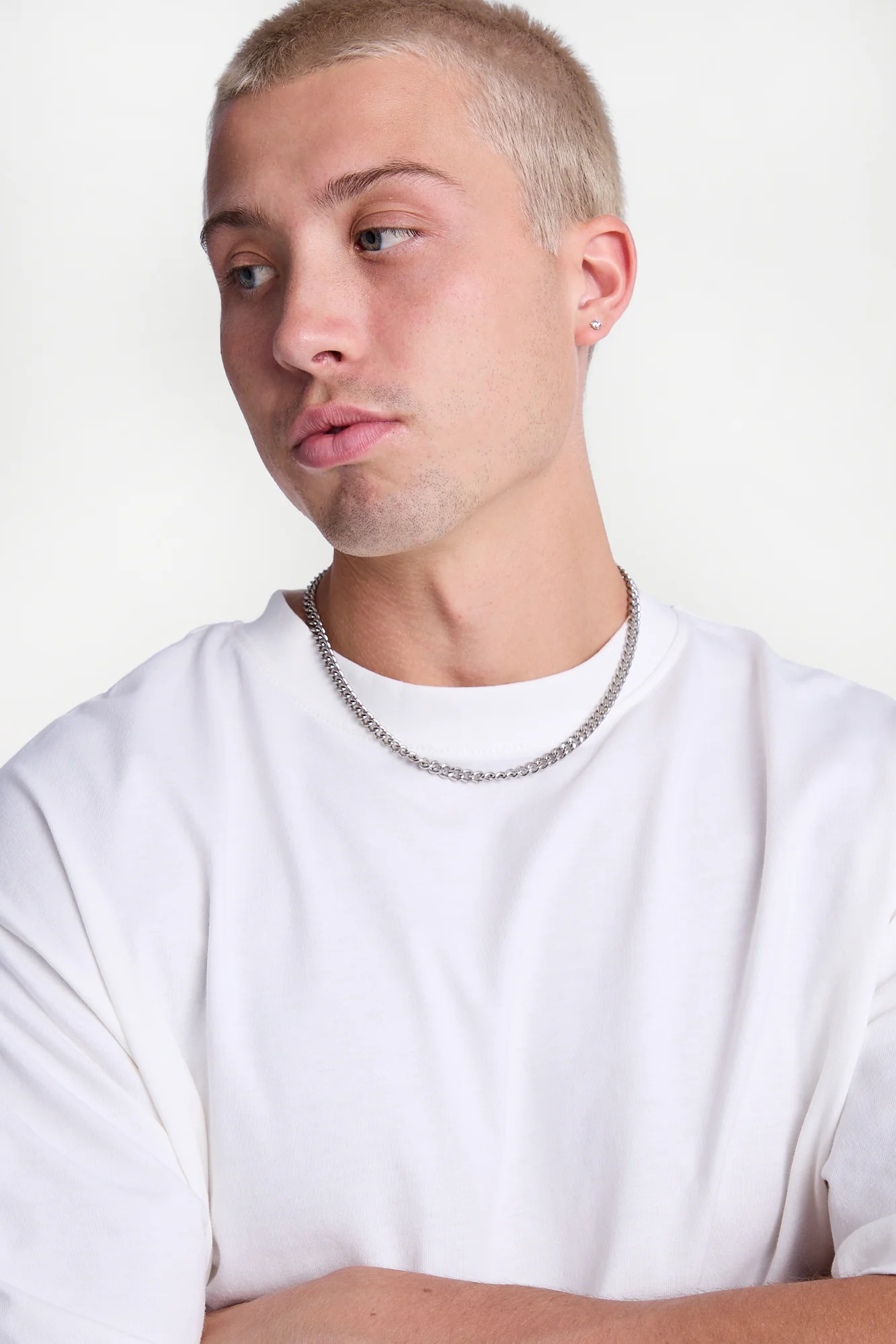 Heavy-Weight Knit Crew Neck Oversized Tee - Image 11