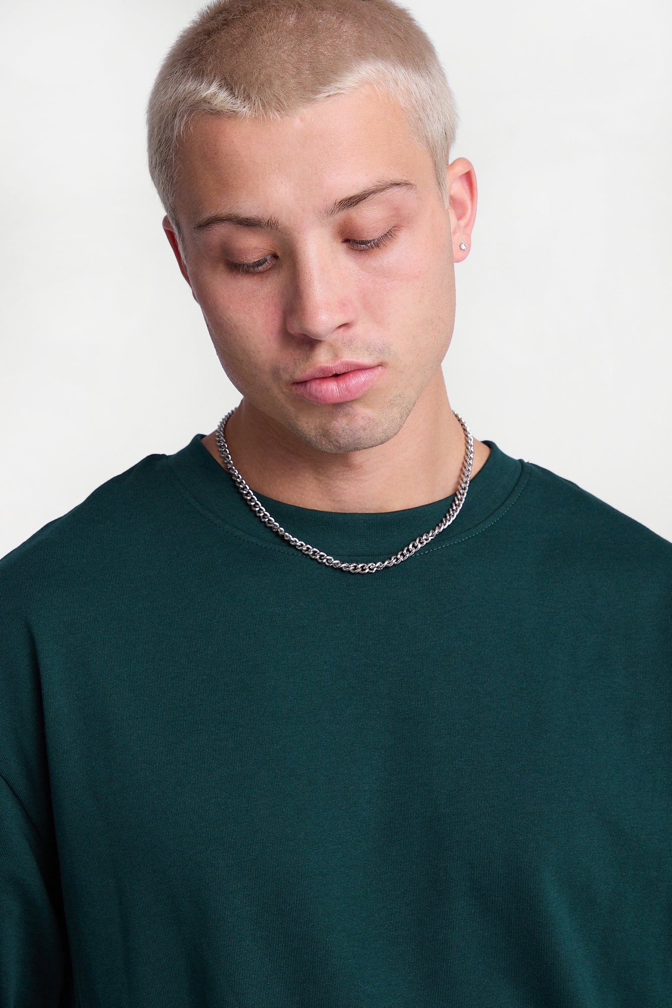 Heavy-Weight Knit Crew Neck Oversized Tee - Image 18