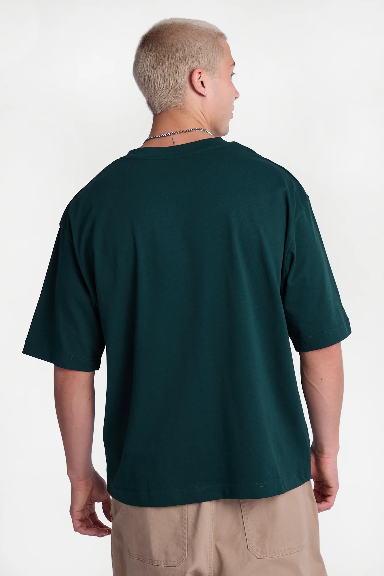 Heavy-Weight Knit Crew Neck Oversized Tee - Image 19