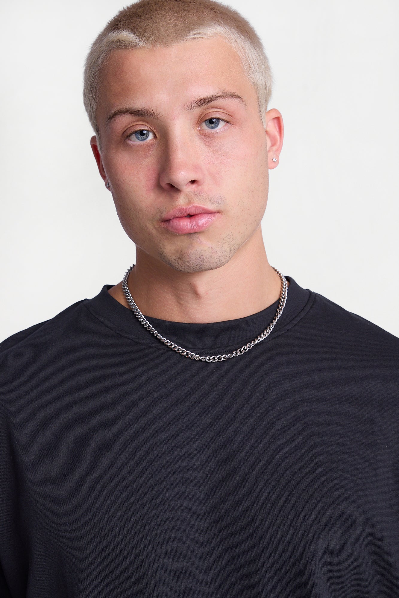 Heavy-Weight Knit Crew Neck Oversized Tee - Image 3