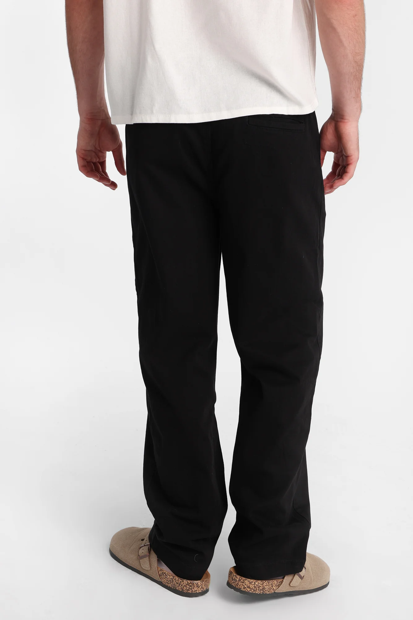 Loose Twill Pleated Pants - Image 4