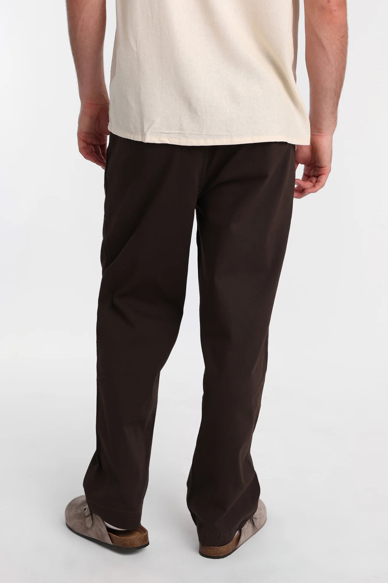 Loose Twill Pleated Pants - Image 8