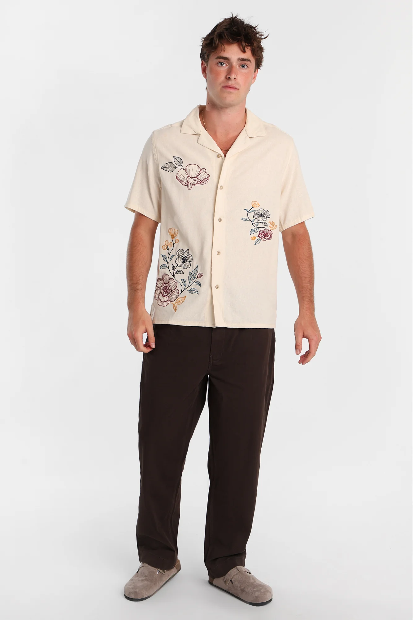 Loose Twill Pleated Pants - Image 9