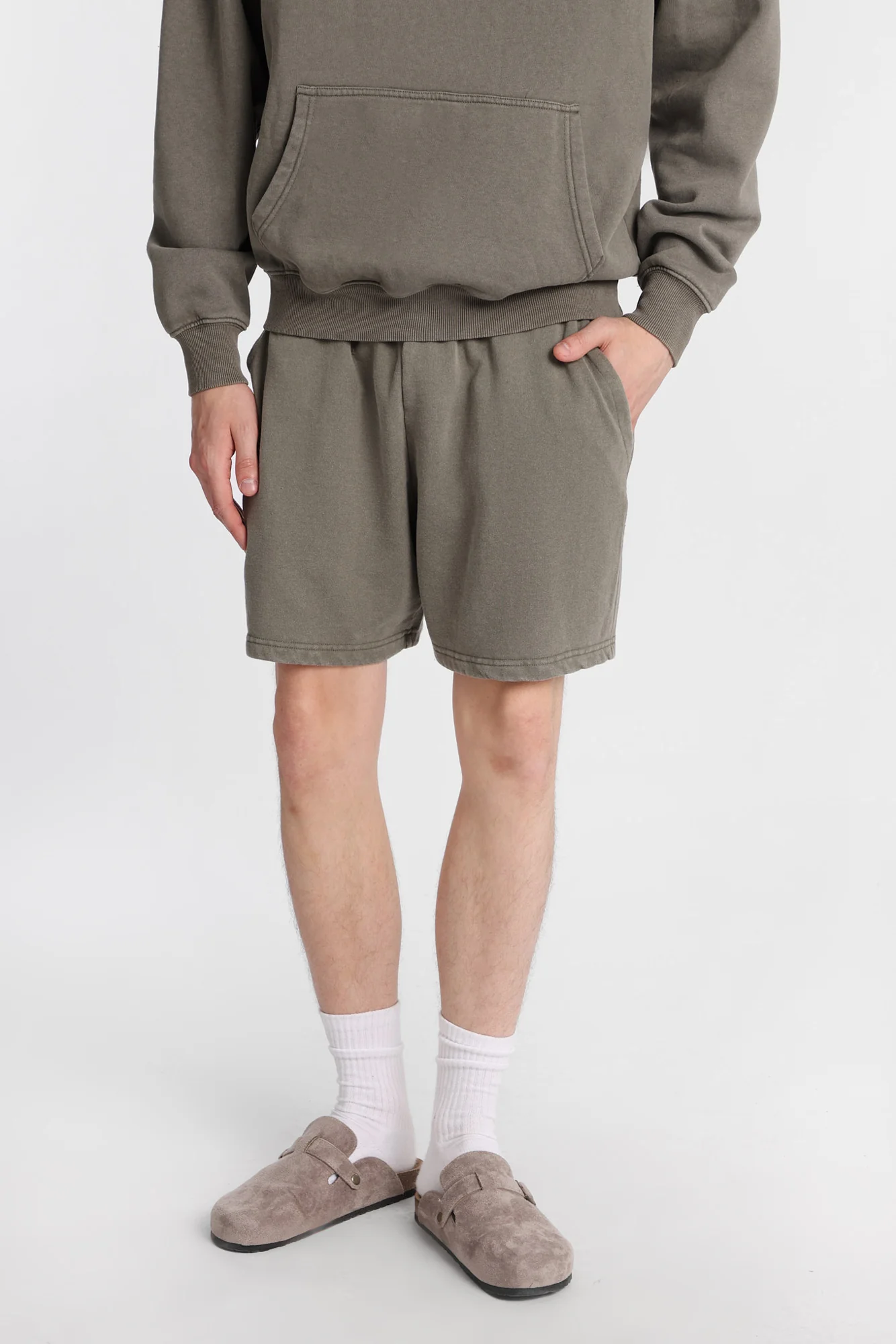 North Western Washed Fleece Shorts - Image 13