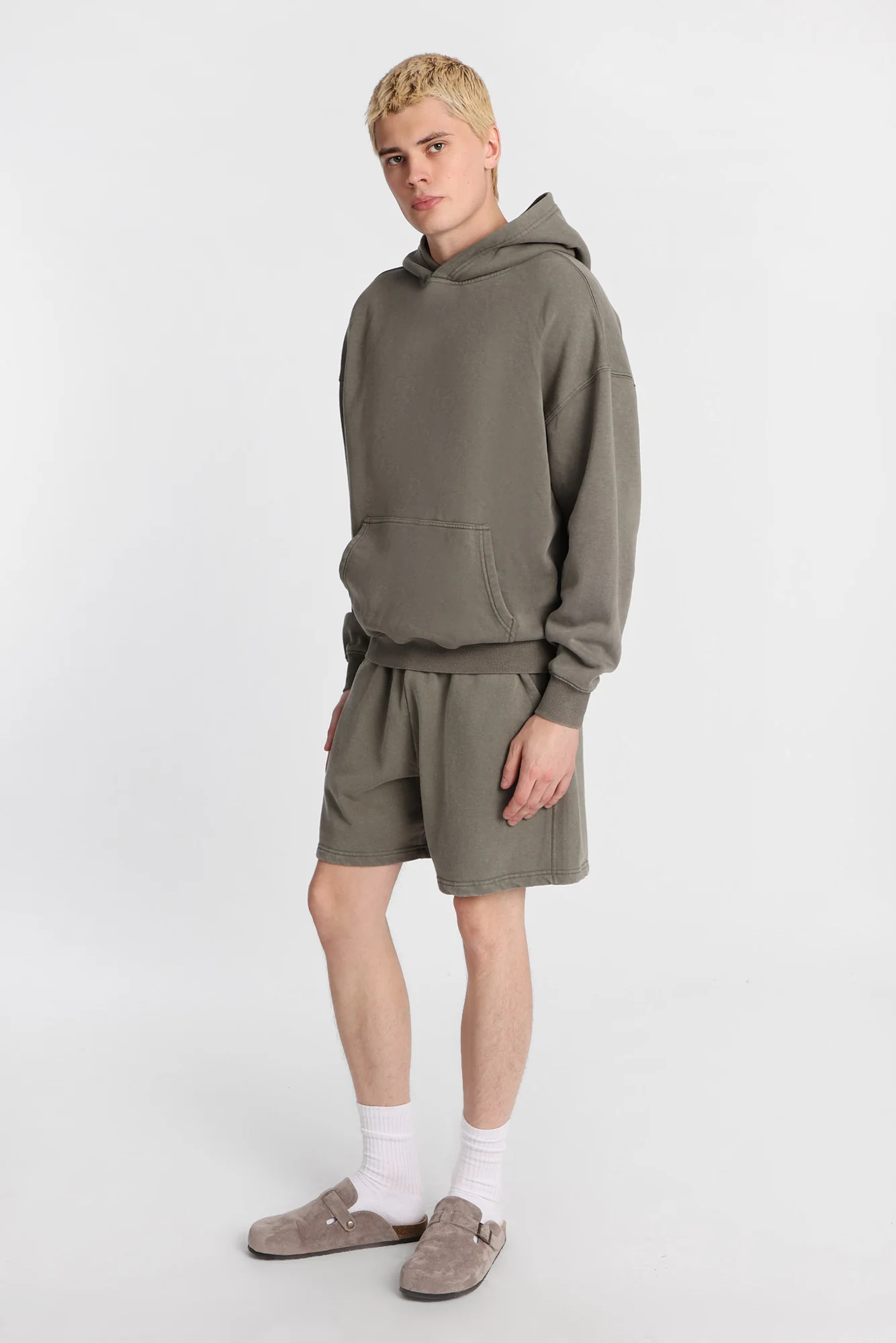 North Western Washed Fleece Shorts - Image 16