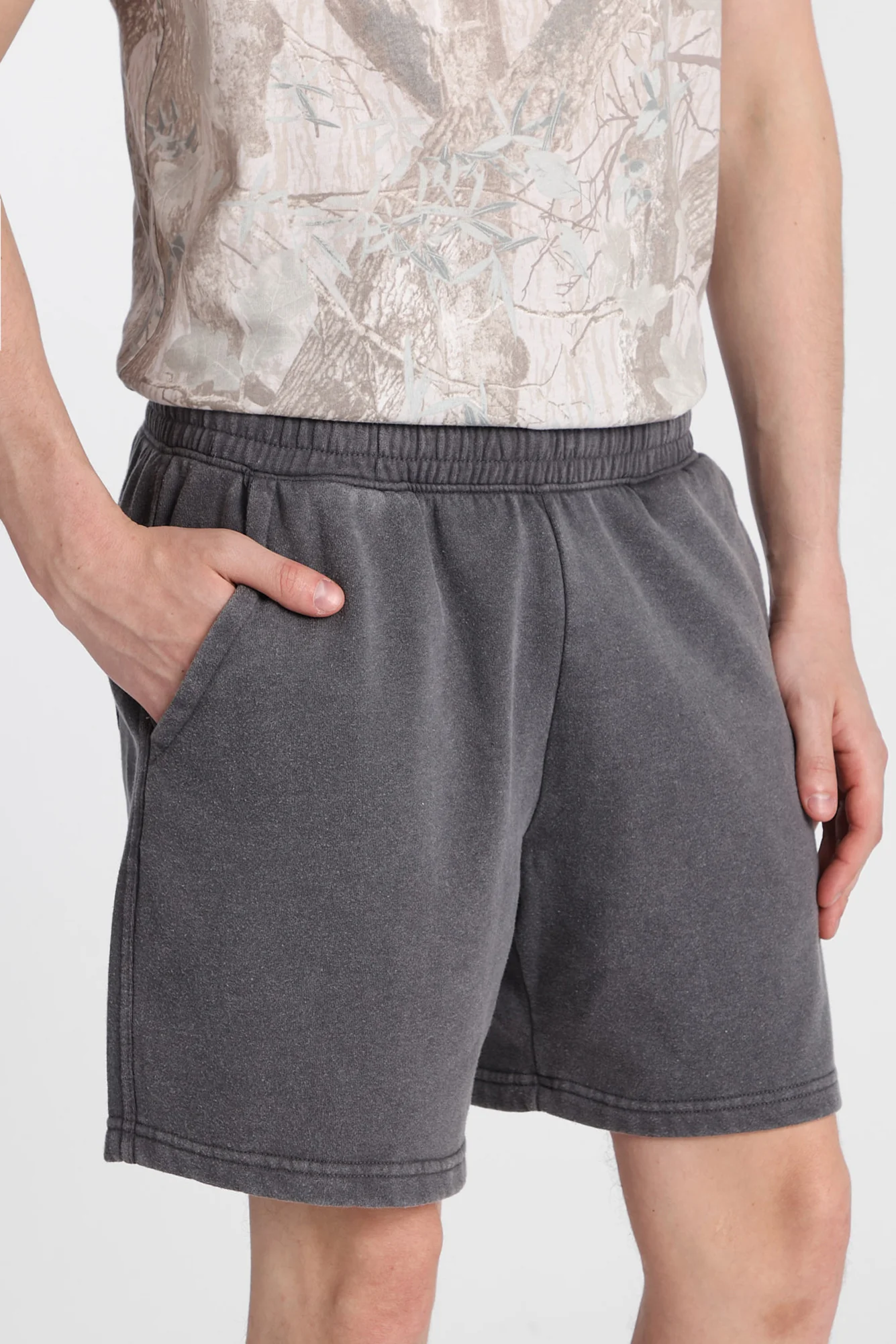 North Western Washed Fleece Shorts - Image 6