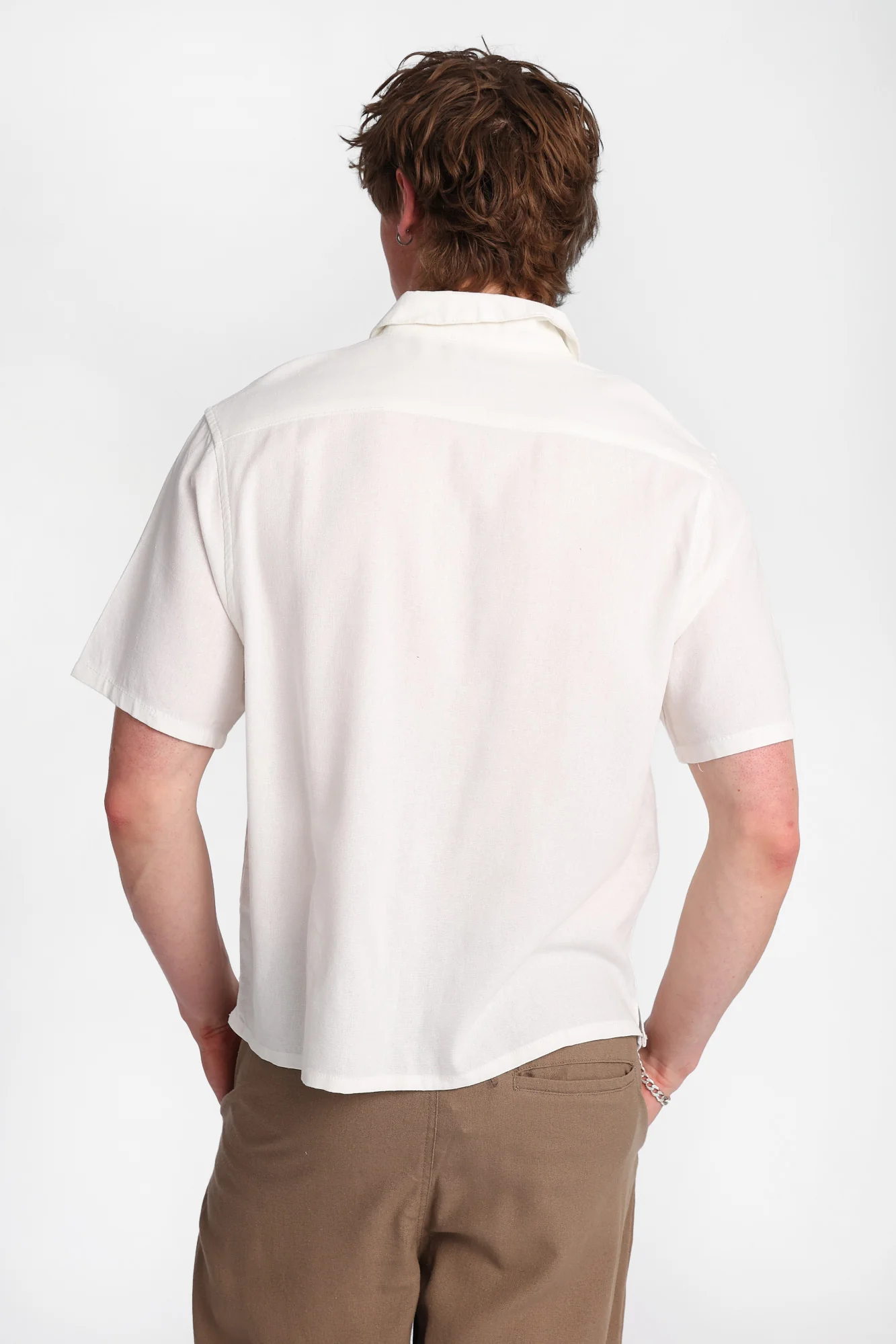 Western Embroidered Short Sleeve Button-Up Shirt - Image 3