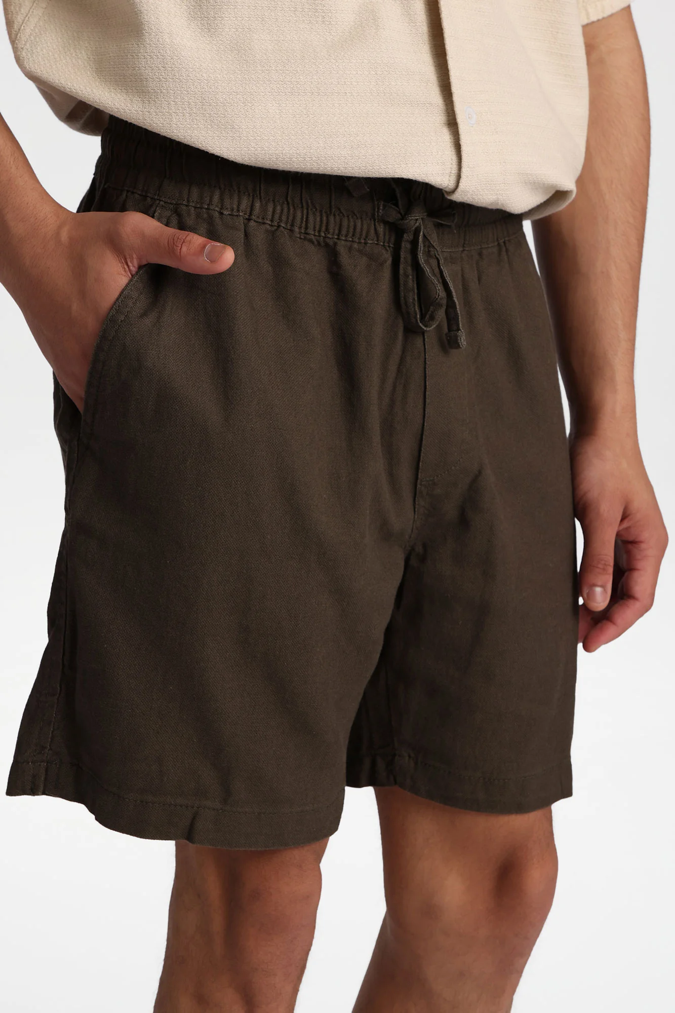 Textured Melange Shorts - Image 10