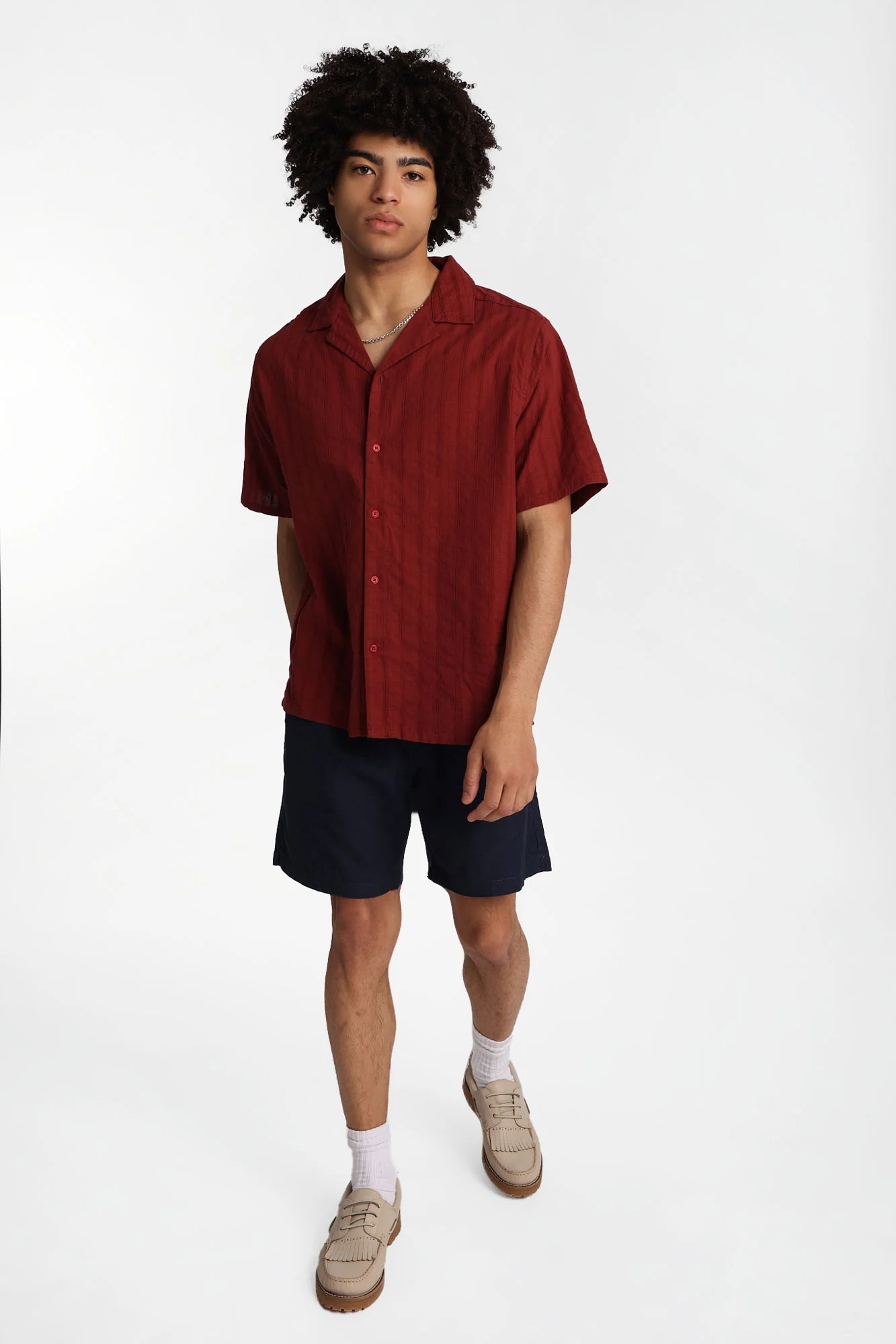 Textured Melange Shorts - Image 16