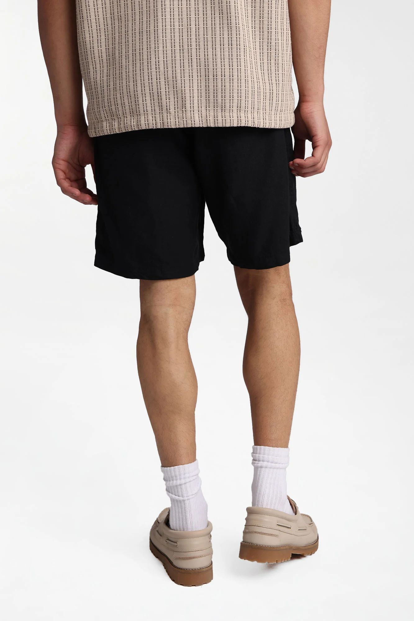 Textured Melange Shorts - Image 4