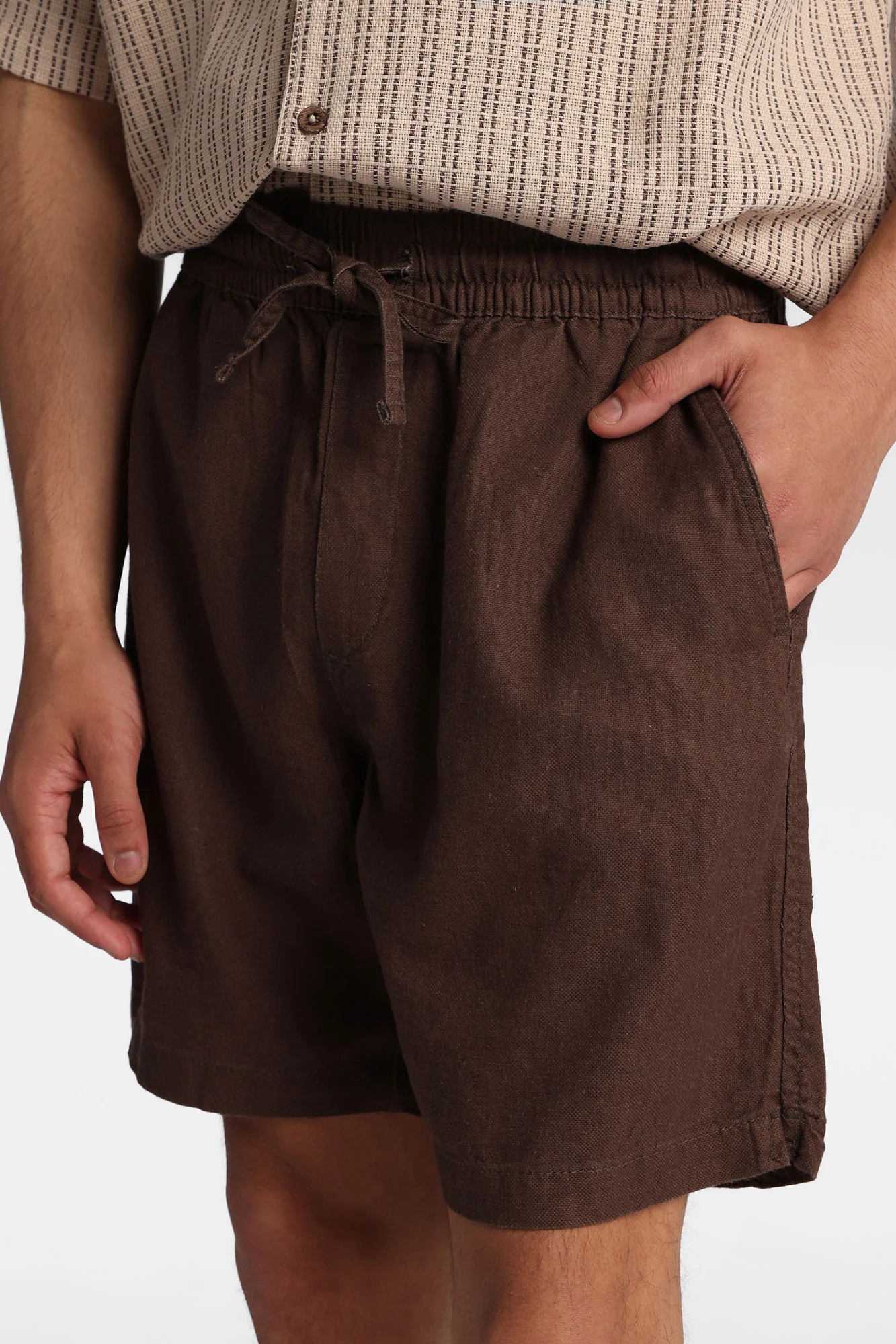 Textured Melange Shorts - Image 6