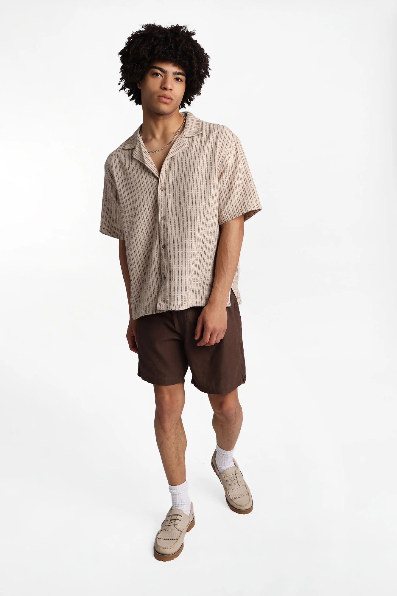 Textured Melange Shorts - Image 8