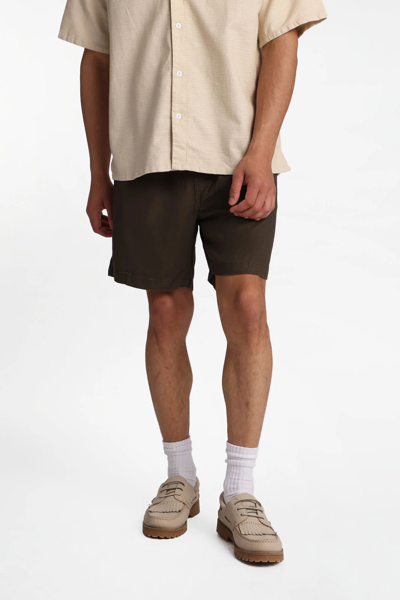 Textured Melange Shorts - Image 9