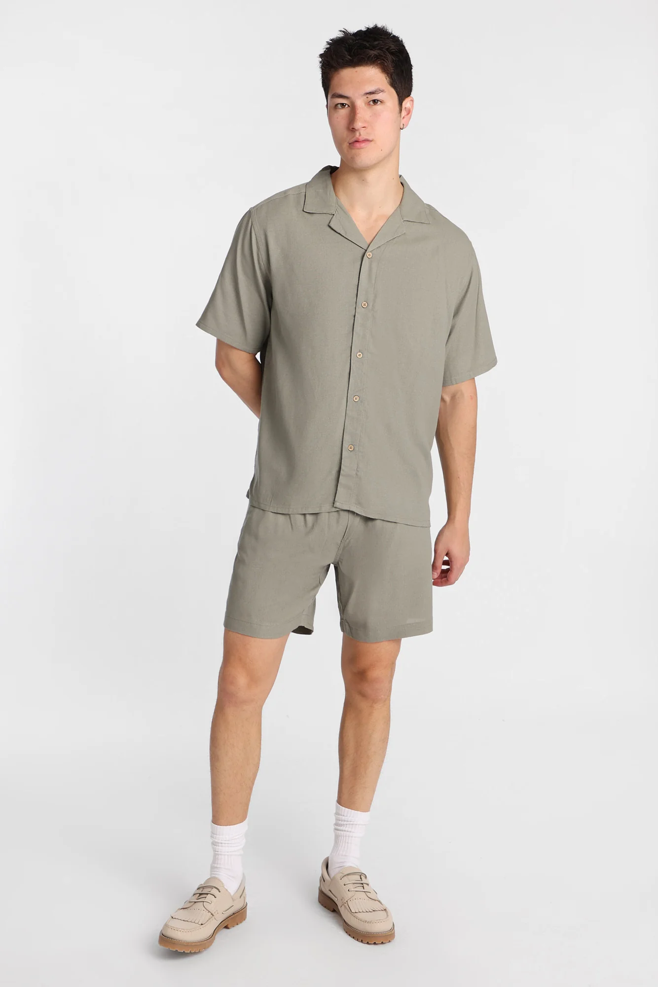 Linen-Blend Shorts - Image 13