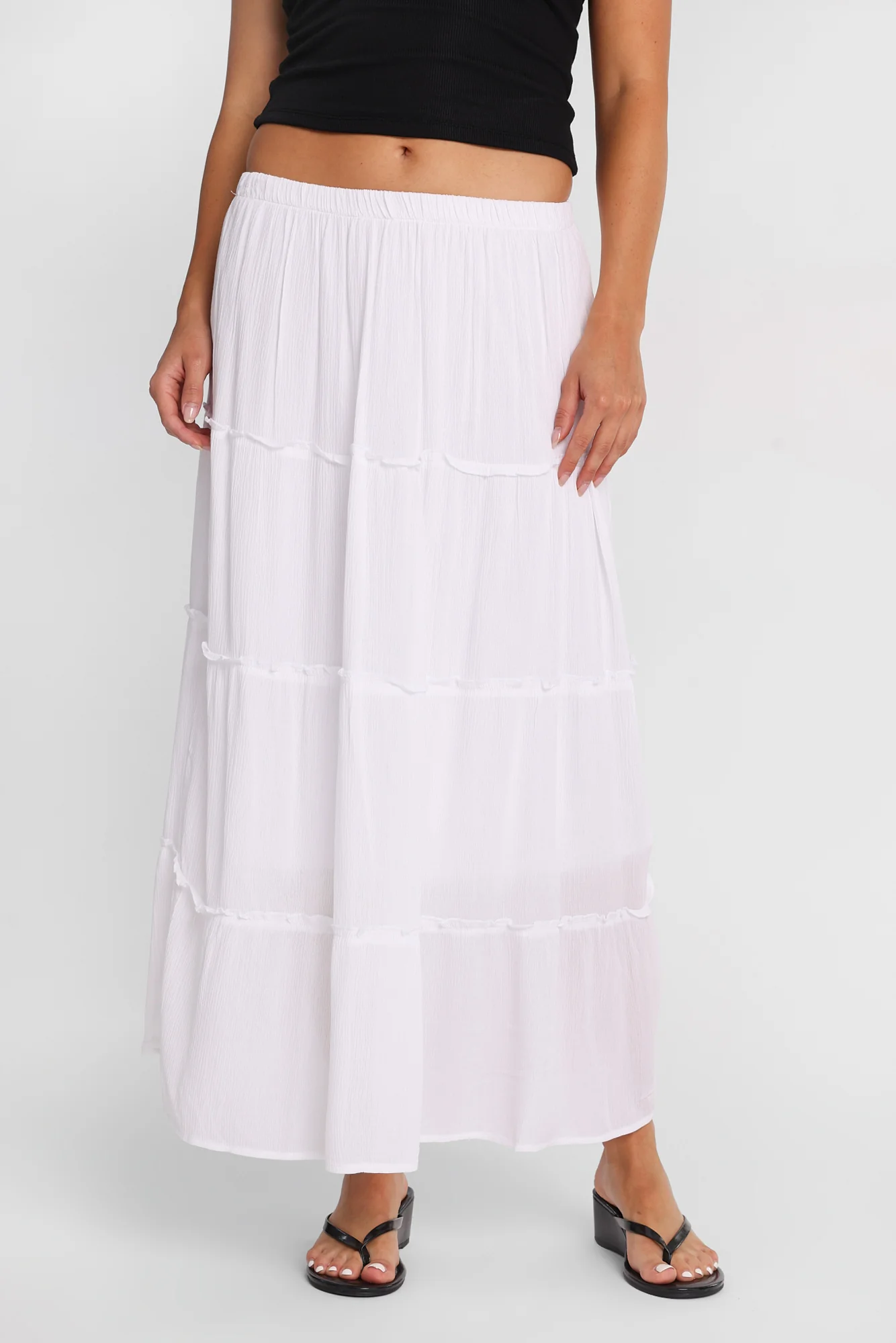 Tiered Maxi Skirt