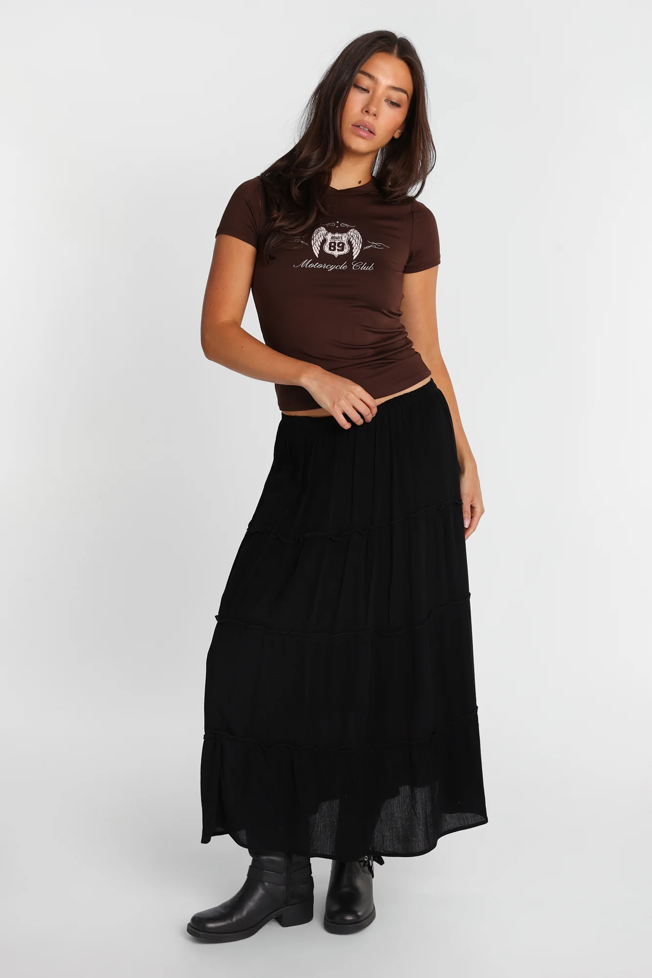 Tiered Maxi Skirt - Image 9