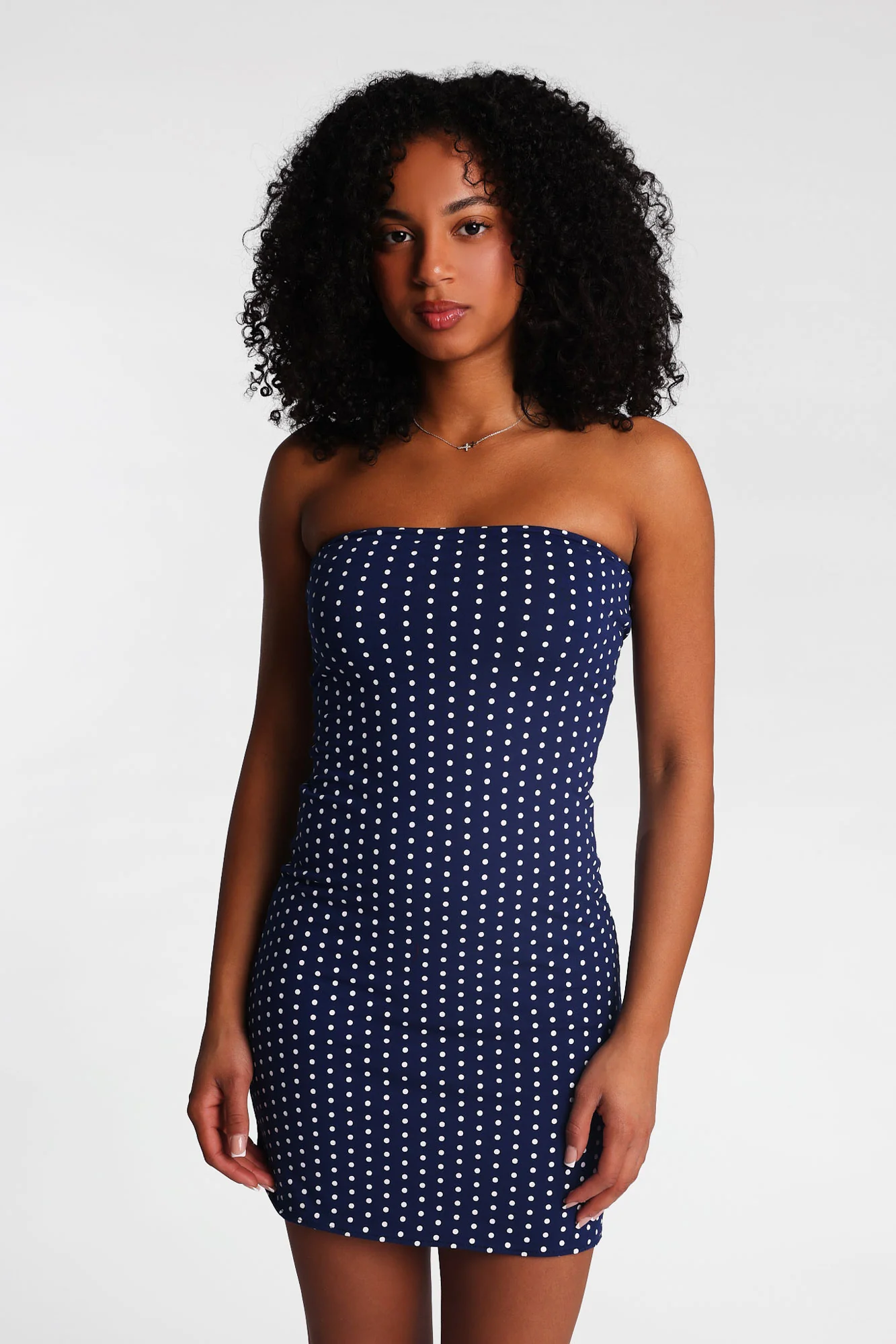 Knit Tube Mini Dress - Image 10