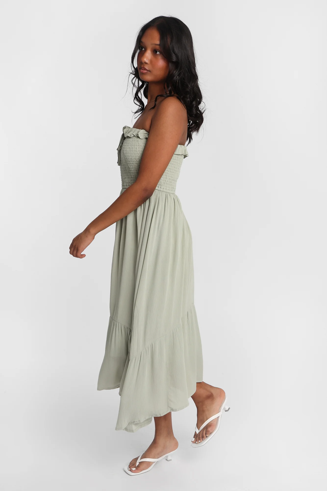 Asymmetrical Midi Dress - Image 12