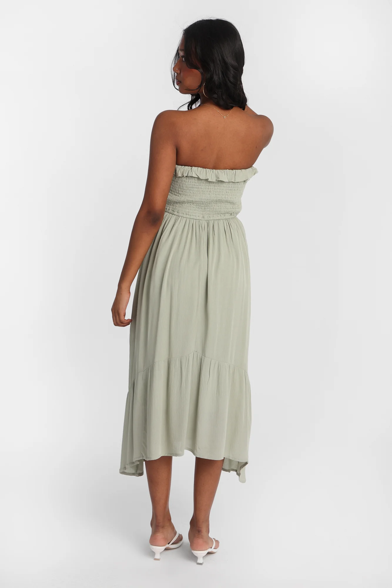 Asymmetrical Midi Dress - Image 13