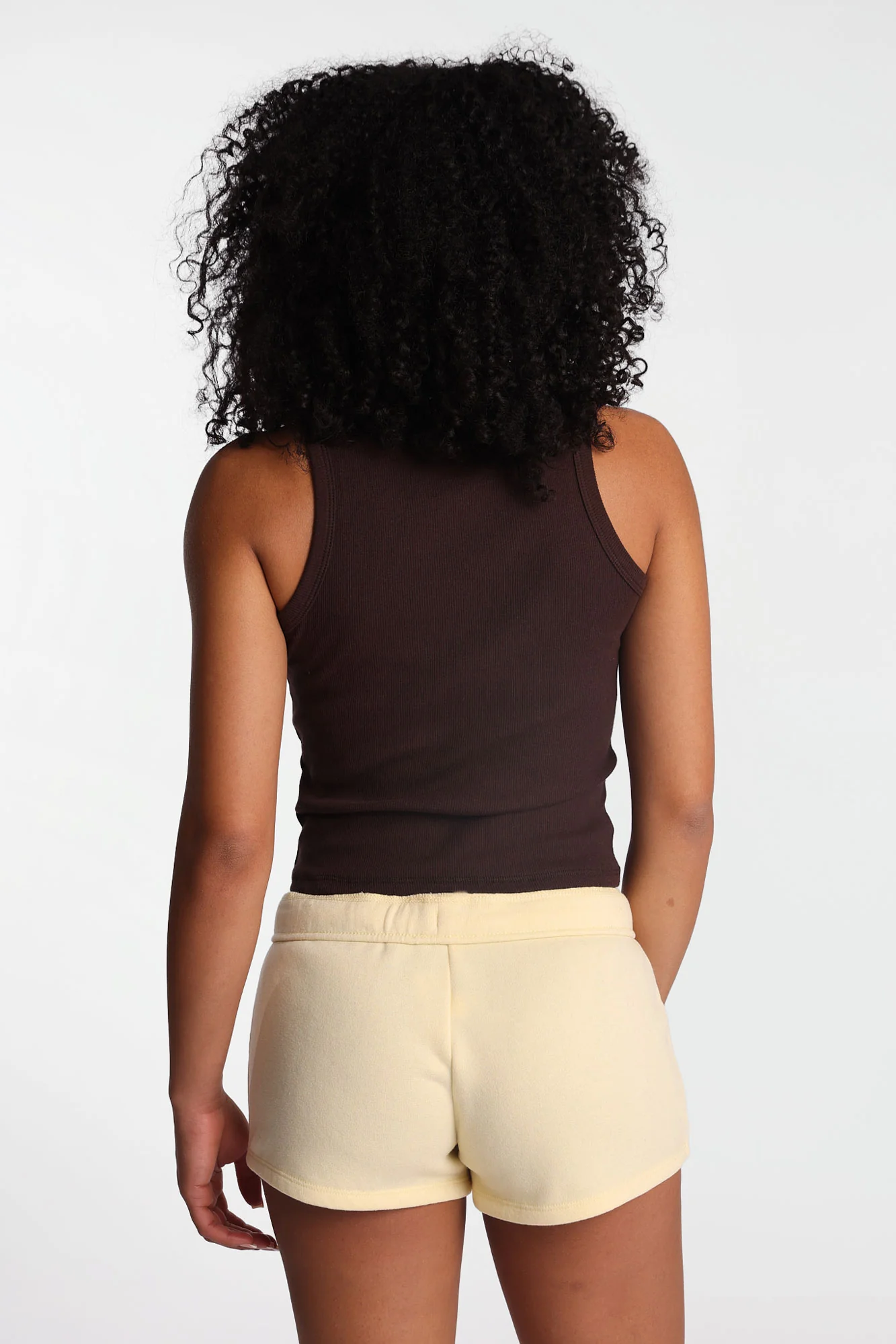 Honolulu Ribbed Knit High Neck Tank Top - Image 3