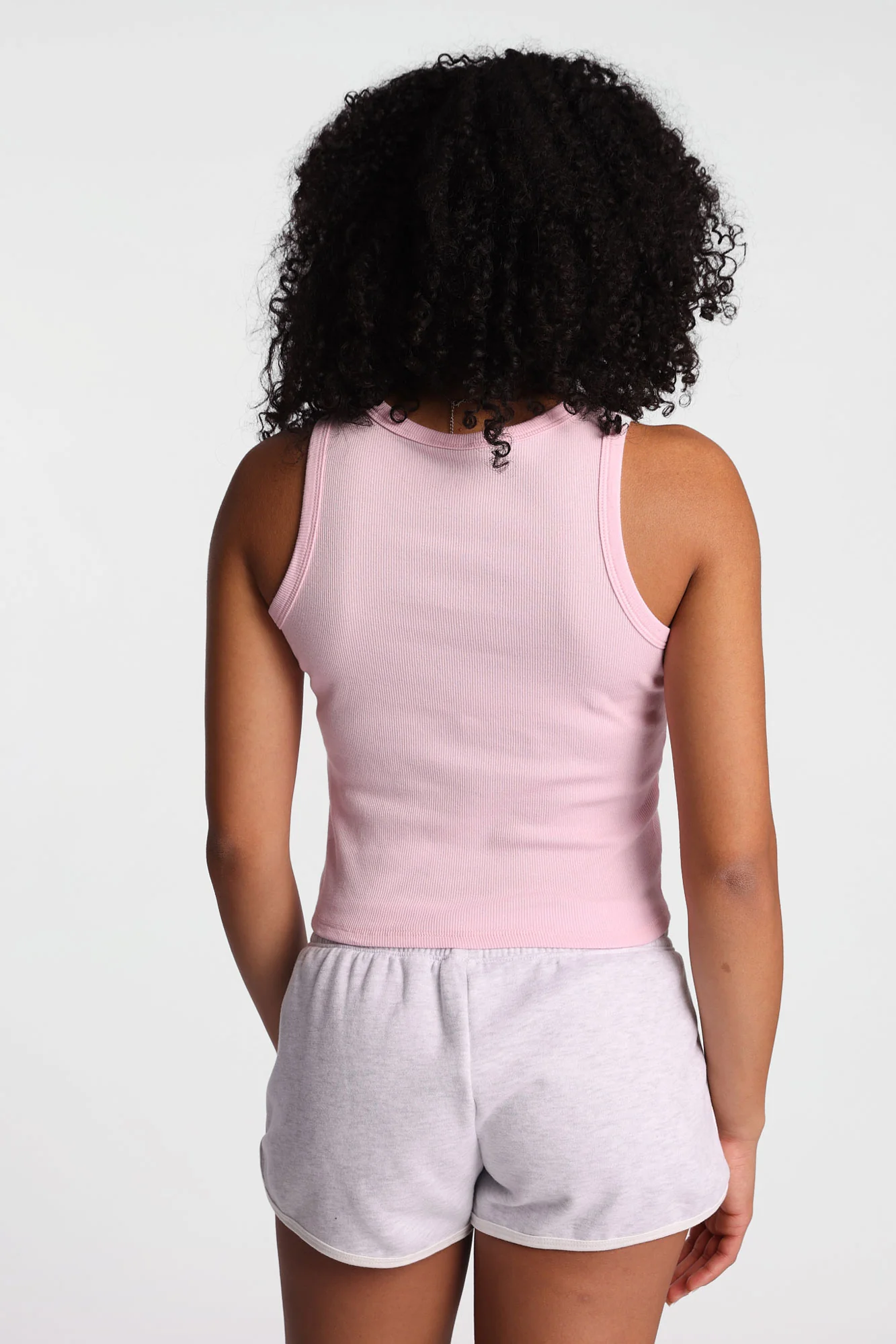 Bow Beaded Ribbed Knit High Neck Tank Top - Image 3