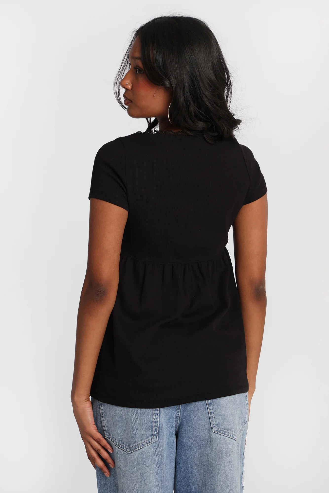 Short Sleeve Babydoll Top - Image 4