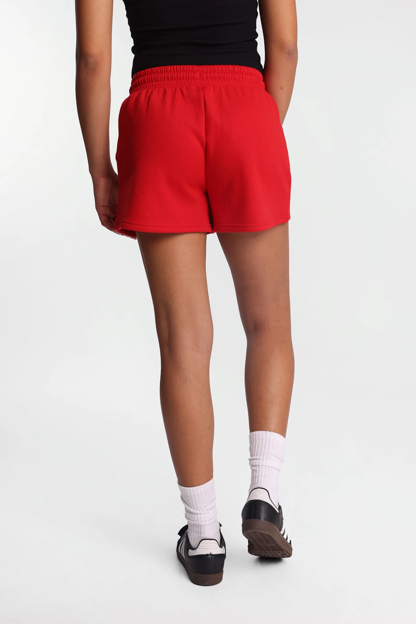 Mexico Embroidered Patch Slouchy Fleece Shorts - Image 3