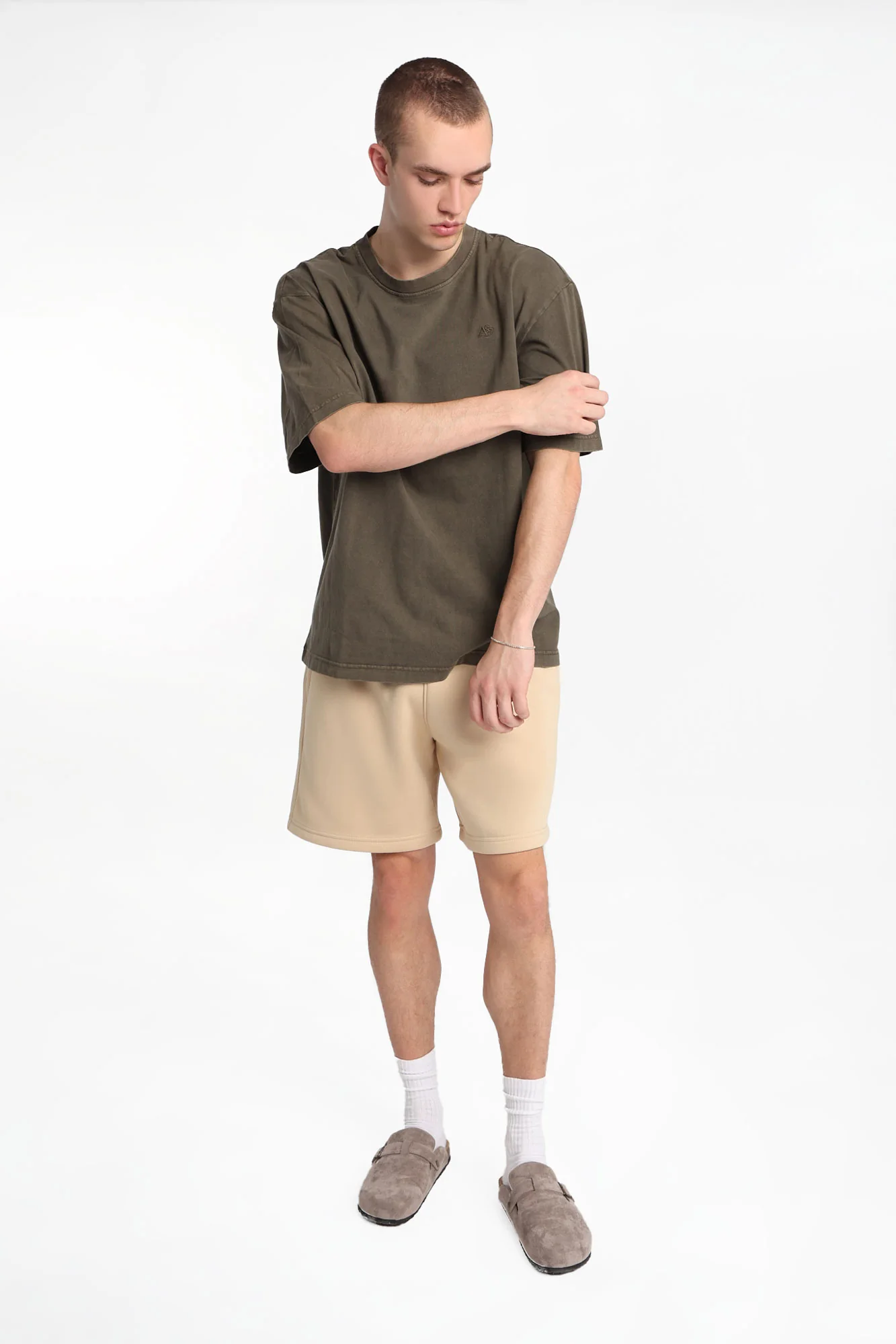 AERO Embroidered Fleece Shorts - Image 4