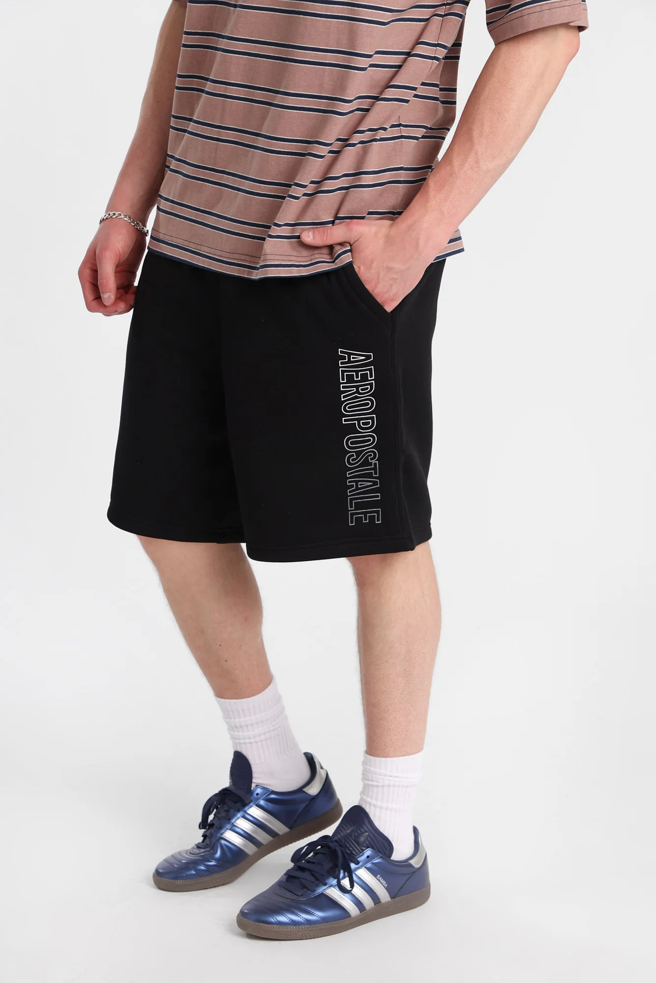 Aéropostale Leg Print Fleece Shorts - Image 2
