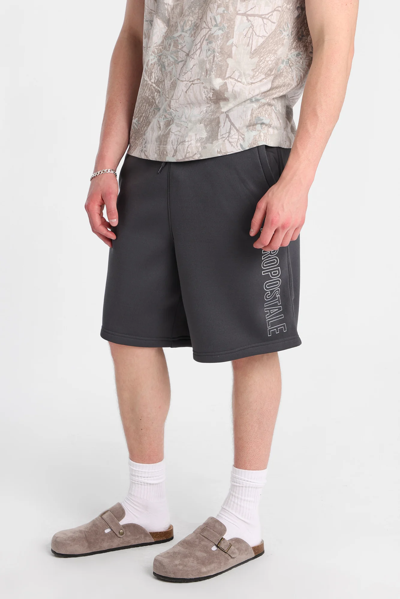 Aéropostale Leg Print Fleece Shorts - Image 6