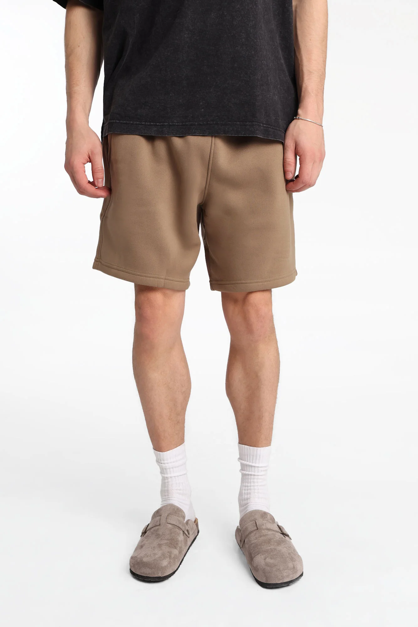 AERO Essential Leg Print Fleece Shorts - Image 17