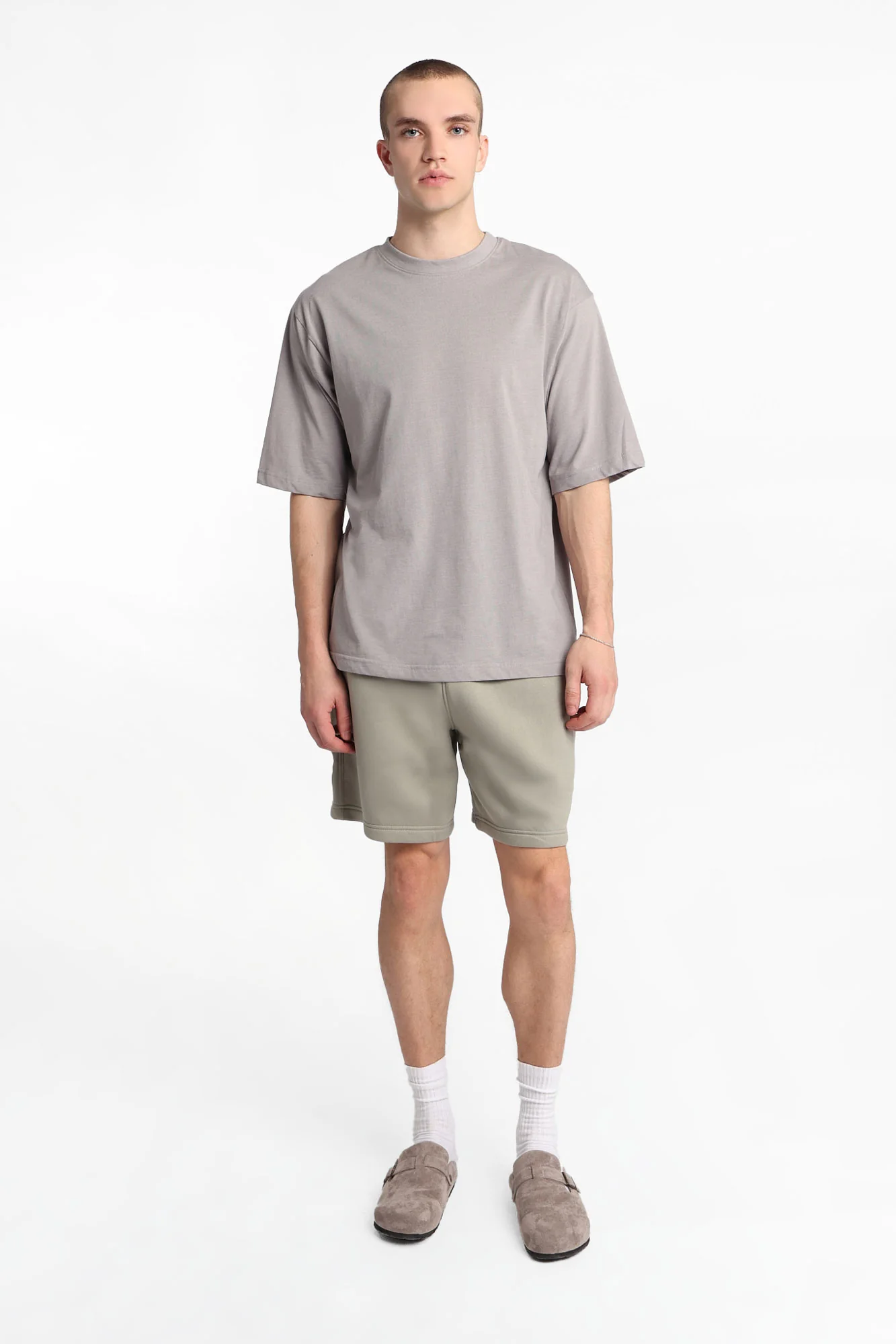 AERO Essential Leg Print Fleece Shorts - Image 24