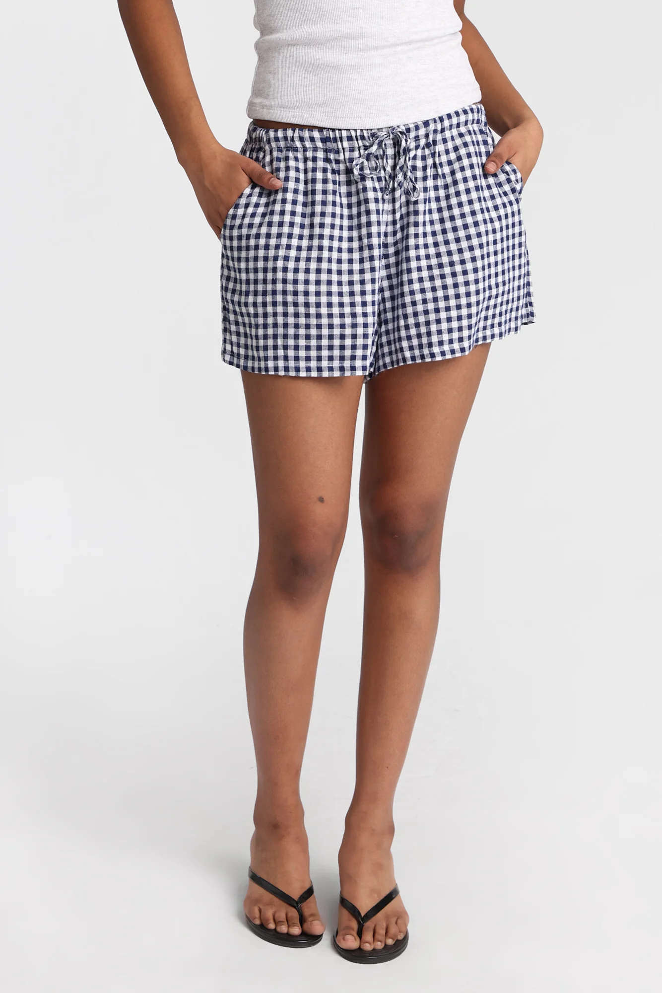 AERO Linen-Blend Drawstring Shorts