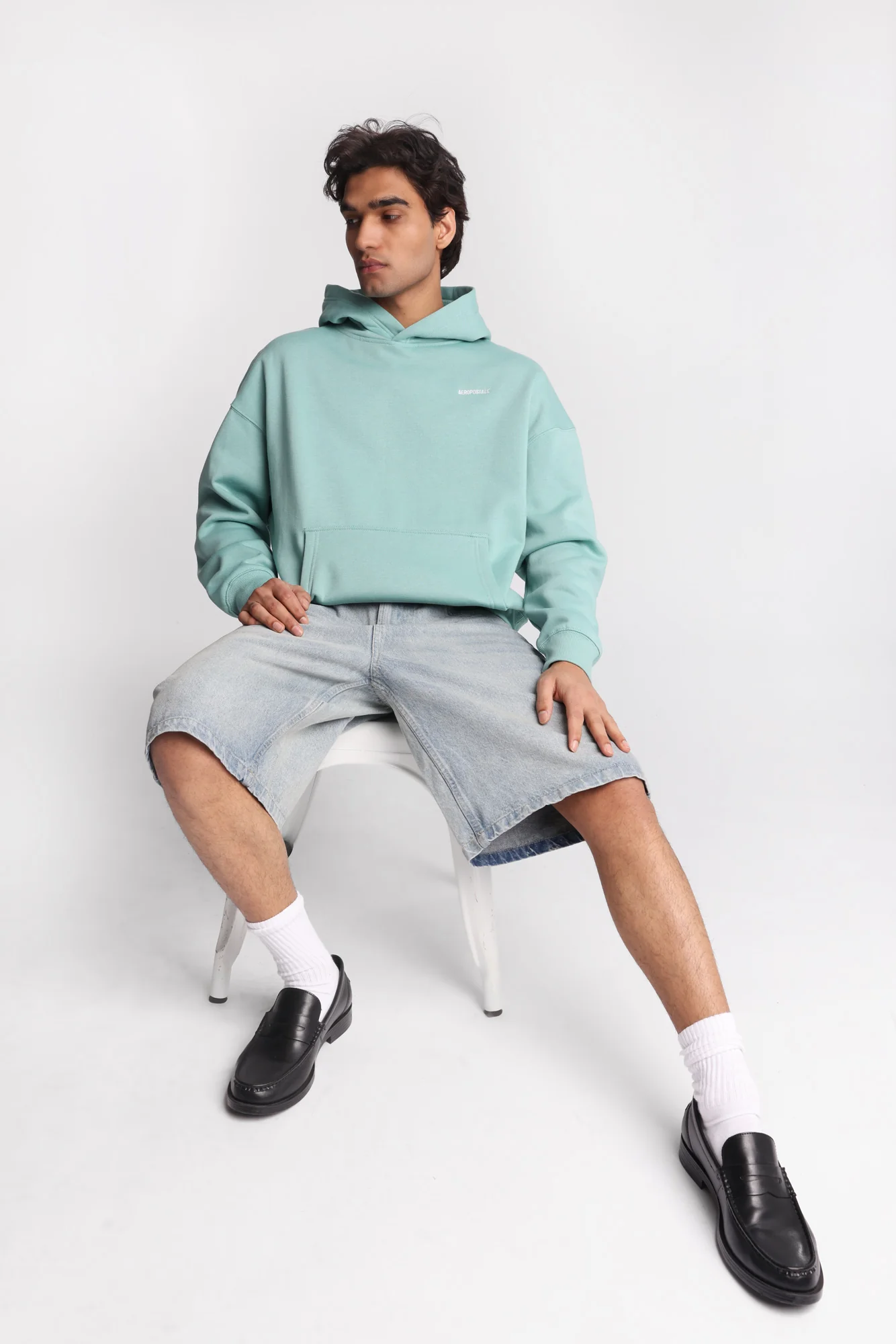 Aéropostale Embroidered Boxy Hoodie - Image 14