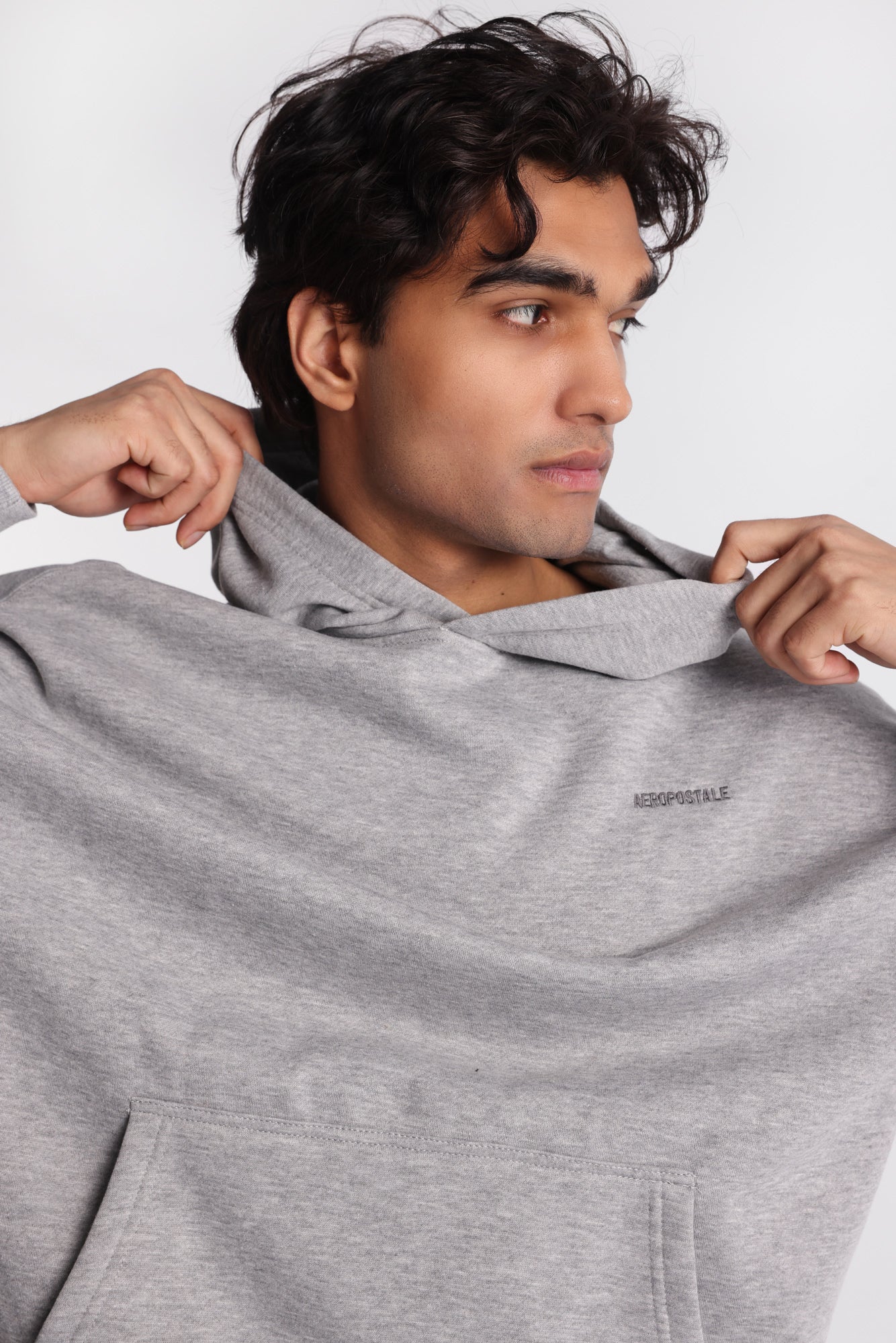 Aéropostale Embroidered Boxy Hoodie - Image 3