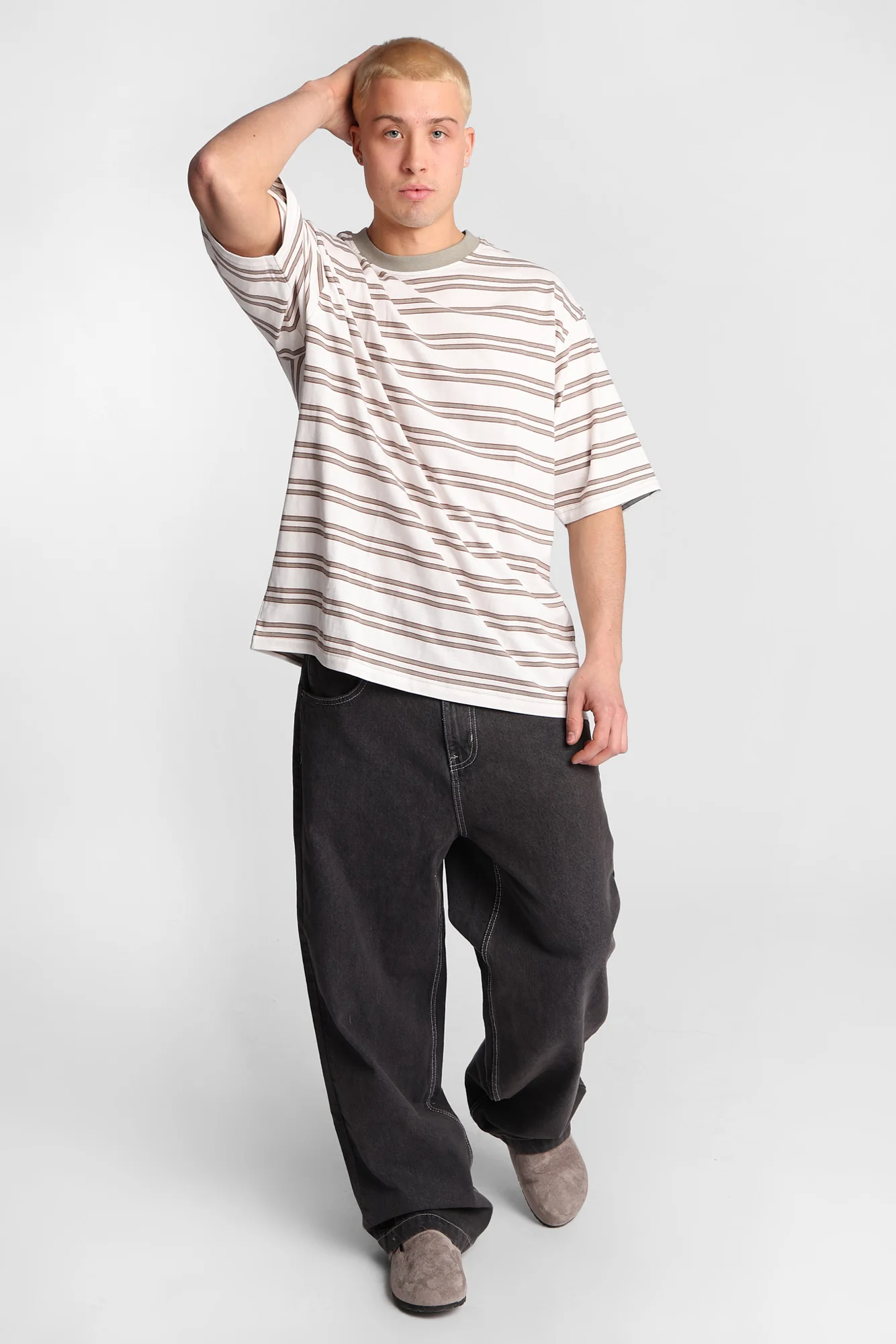 AERO Striped Oversized Tee - Image 5