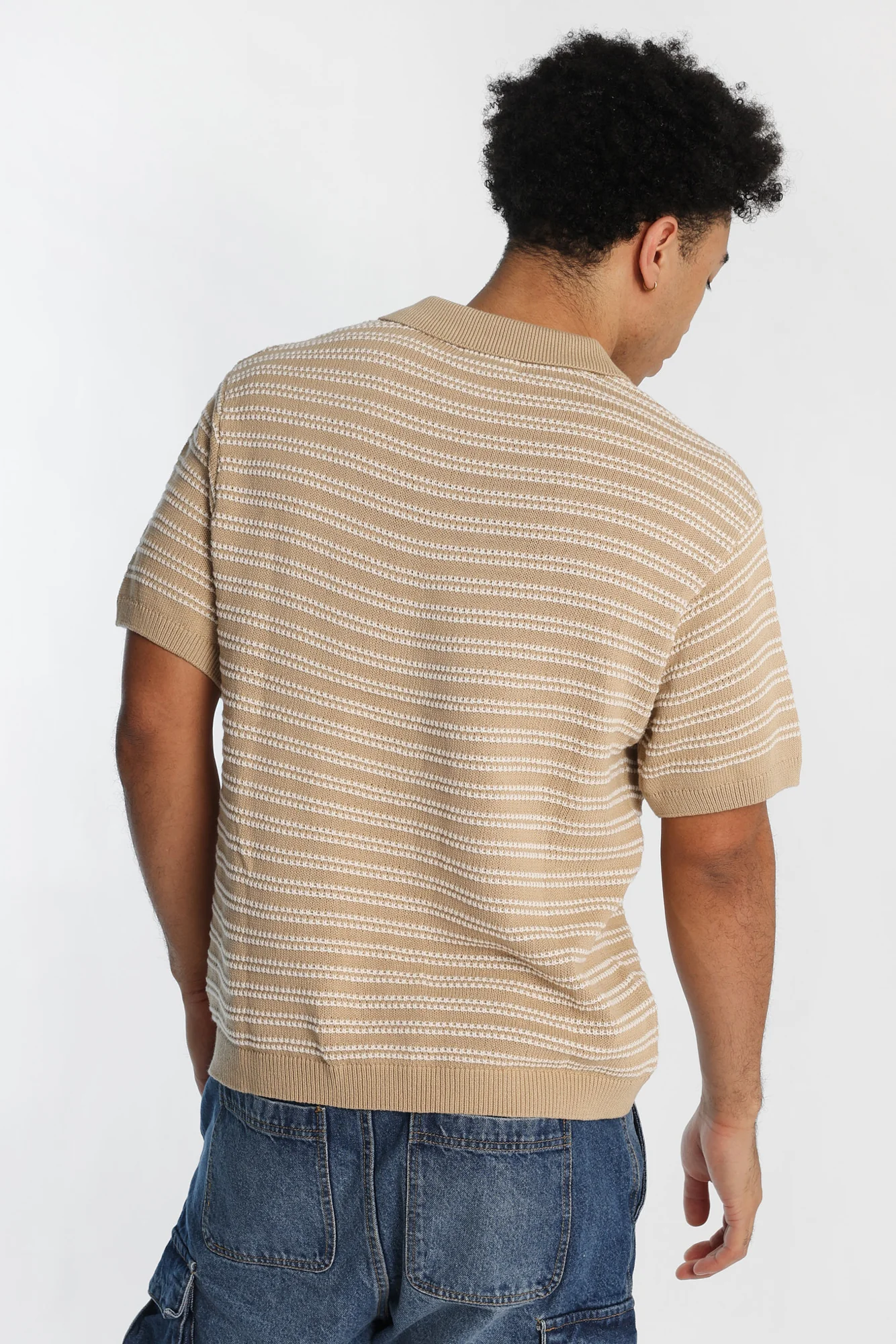AERO Striped Sweater Polo - Image 4