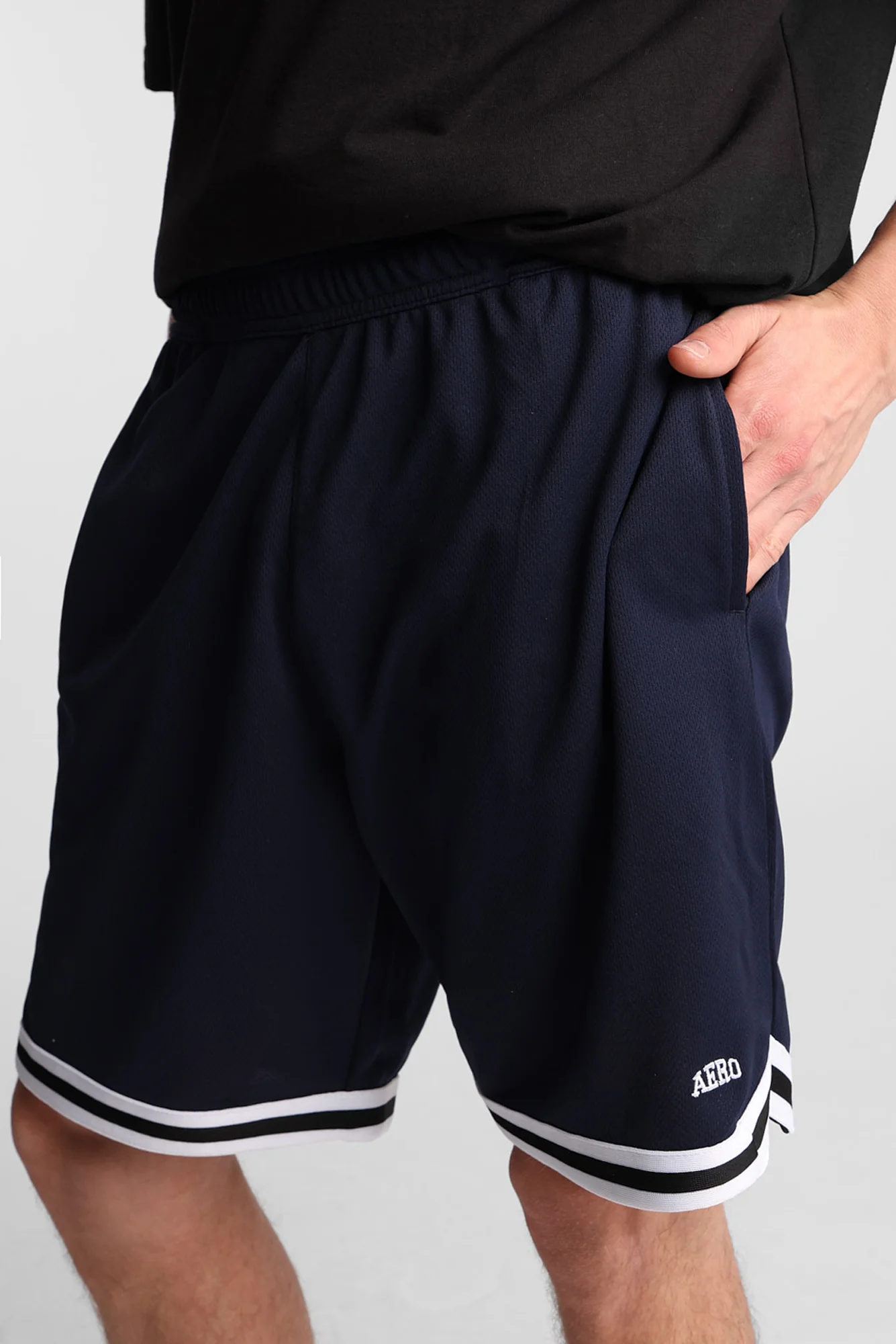 AERO Striped Mesh Shorts - Image 6