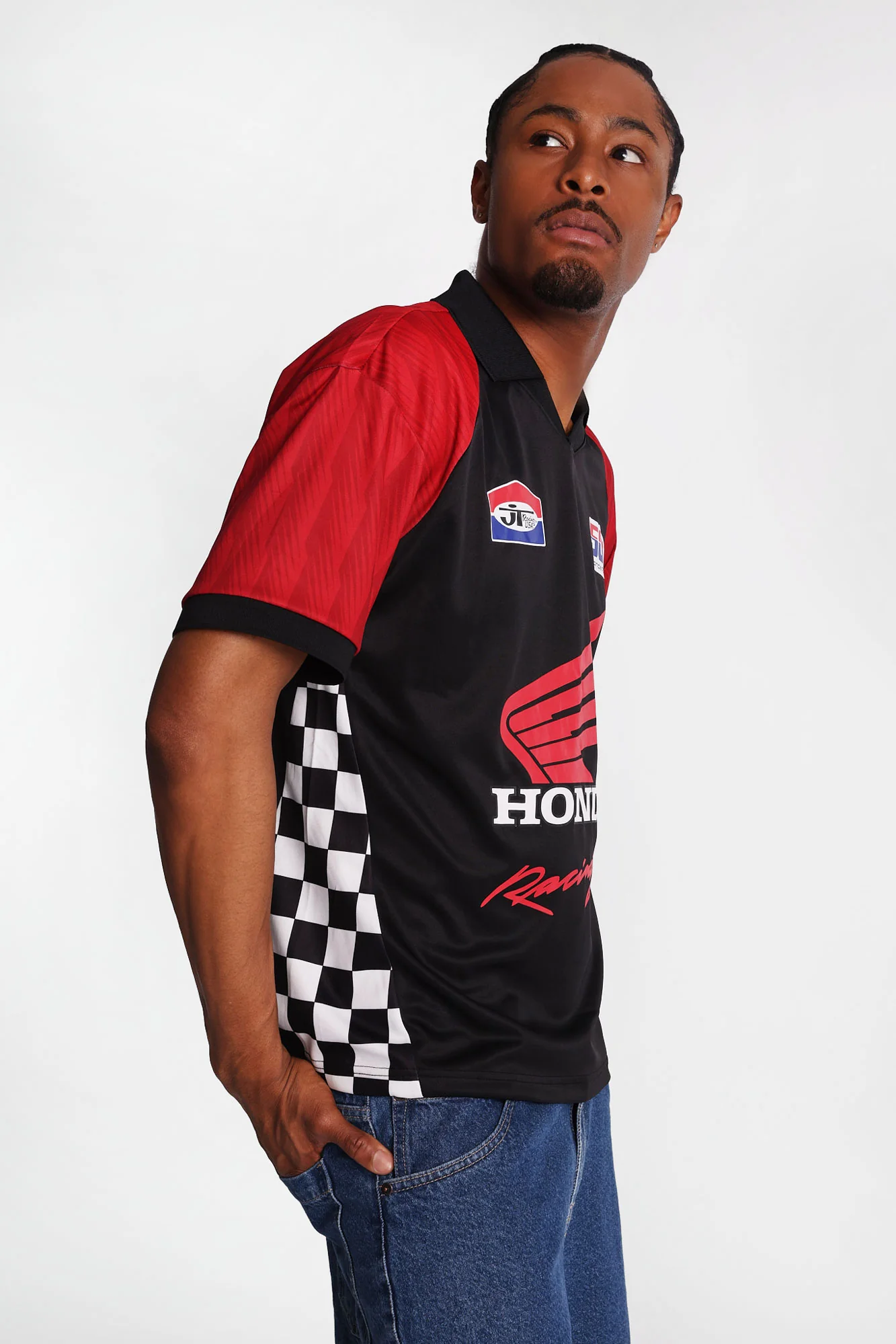 Honda Racing 500  Graphic Oversized Soccer Jersey - Image 4