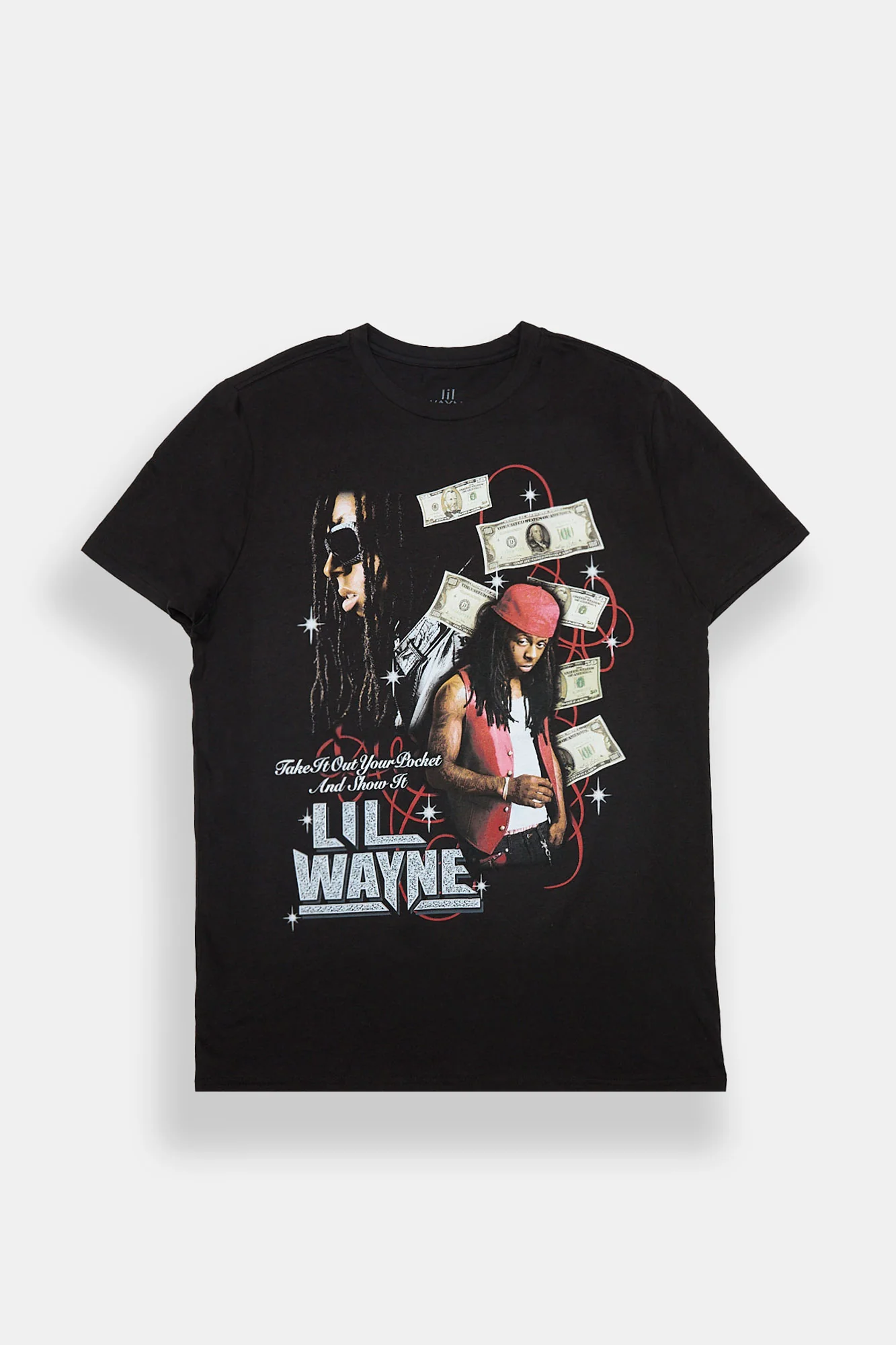 Lil Wayne Cash Graphic Tee