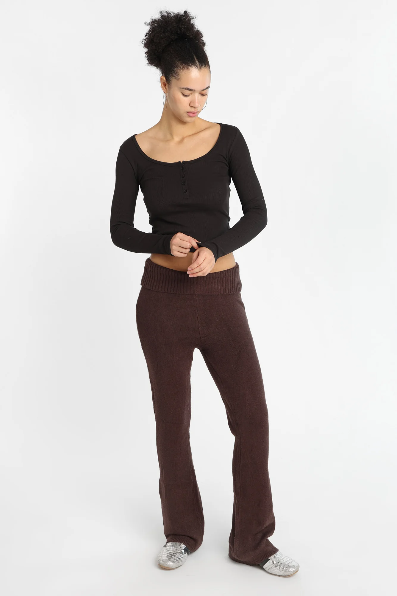 AERO Long Sleeve Henley Baby Tee - Image 9